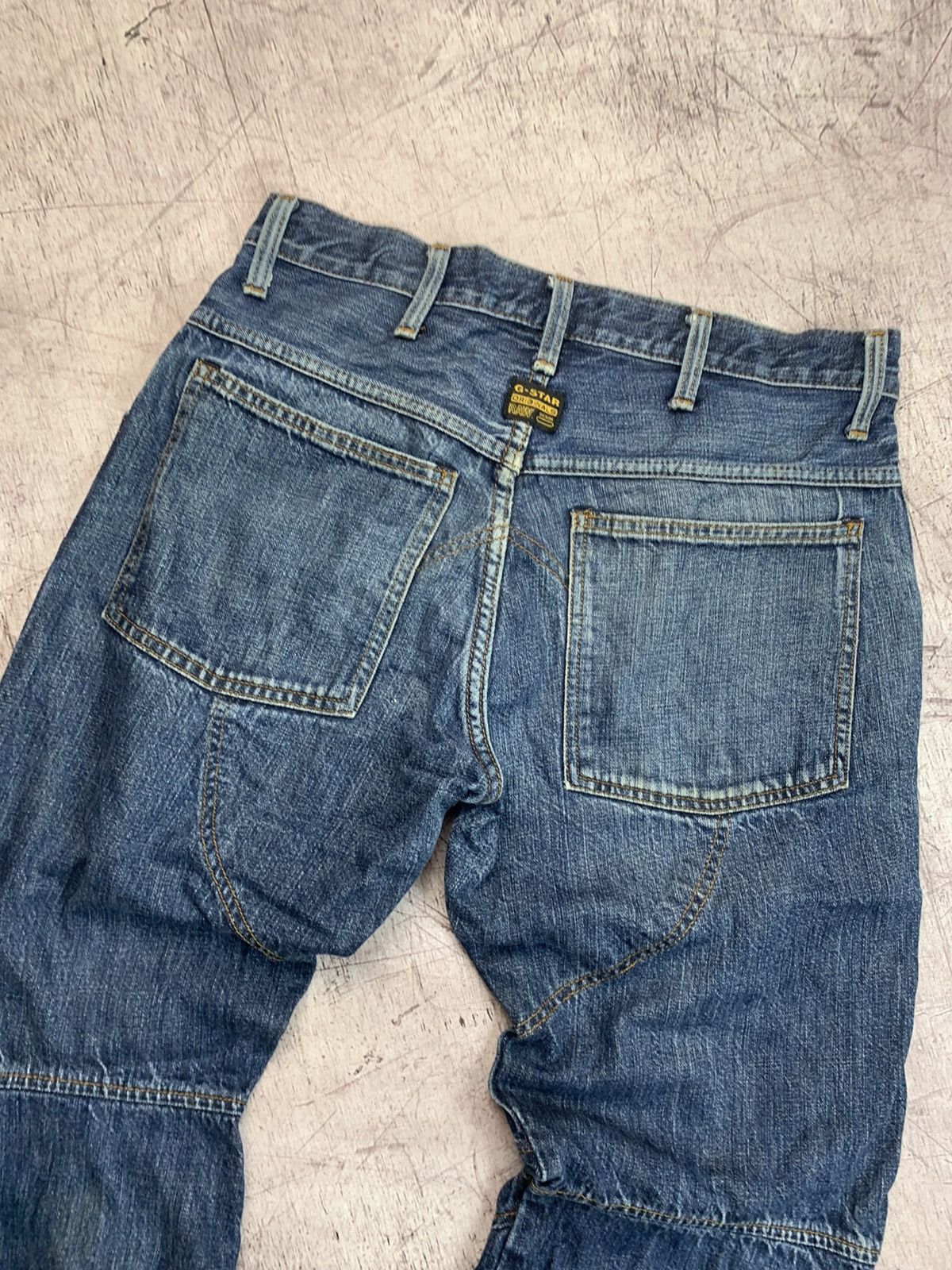 G-Star × Vintage G Star Raw vintage double knee jeans denim pants Size US 32 / EU 48 - 6 Thumbnail