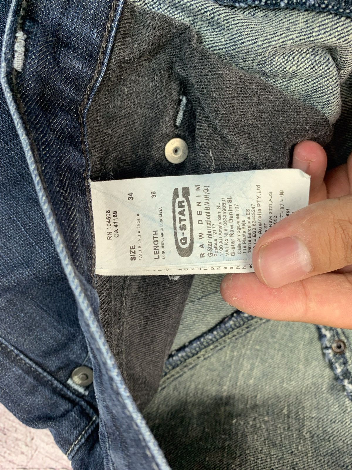 G-Star × Vintage G Star Raw Jeans Vintage Denim Pants Size US 34 / EU 50 - 12 Thumbnail