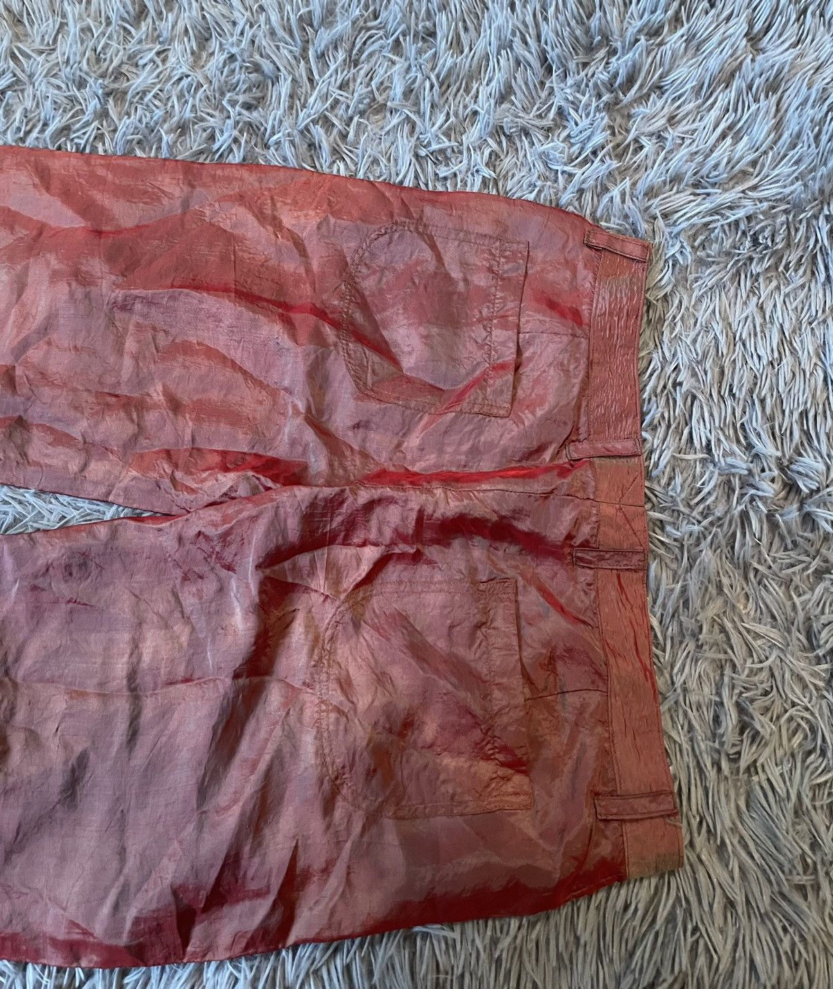 Japanese Brand × Vintage 🩸 bloody red Y2K vintage avant garde silk culottes pants Size 30" / US 8 / IT 44 - 10 Thumbnail