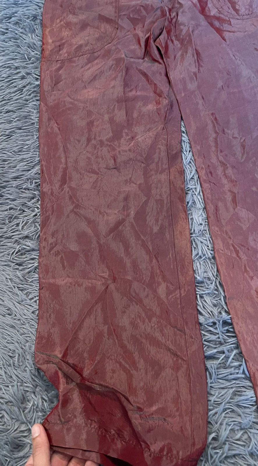 Japanese Brand × Vintage 🩸 bloody red Y2K vintage avant garde silk culottes pants Size 30" / US 8 / IT 44 - 3 Thumbnail