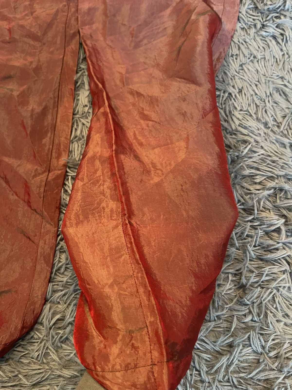Japanese Brand × Vintage 🩸 bloody red Y2K vintage avant garde silk culottes pants Size 30" / US 8 / IT 44 - 5 Thumbnail