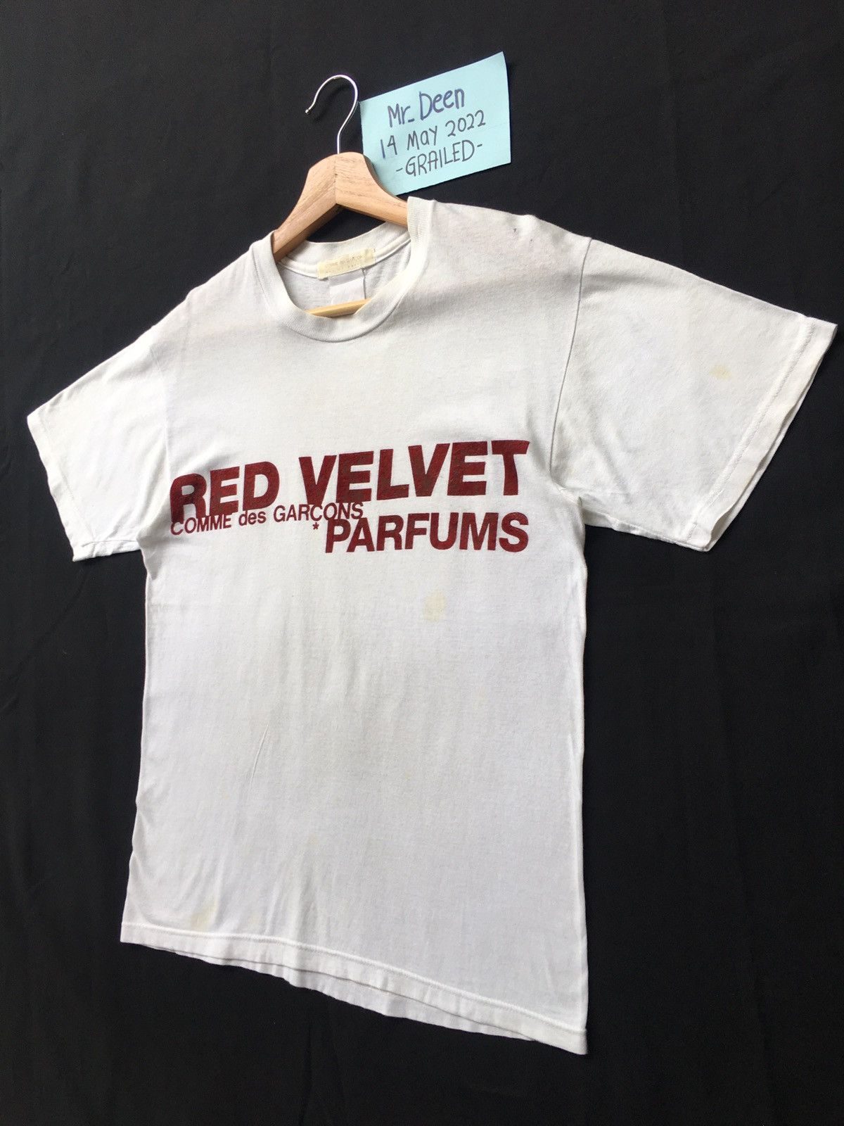 COMME des GARÇONS RED VELVET Tシャツ XL Rare Vintage CDG Comme Des Garcons Red Velvet Parfums Tee