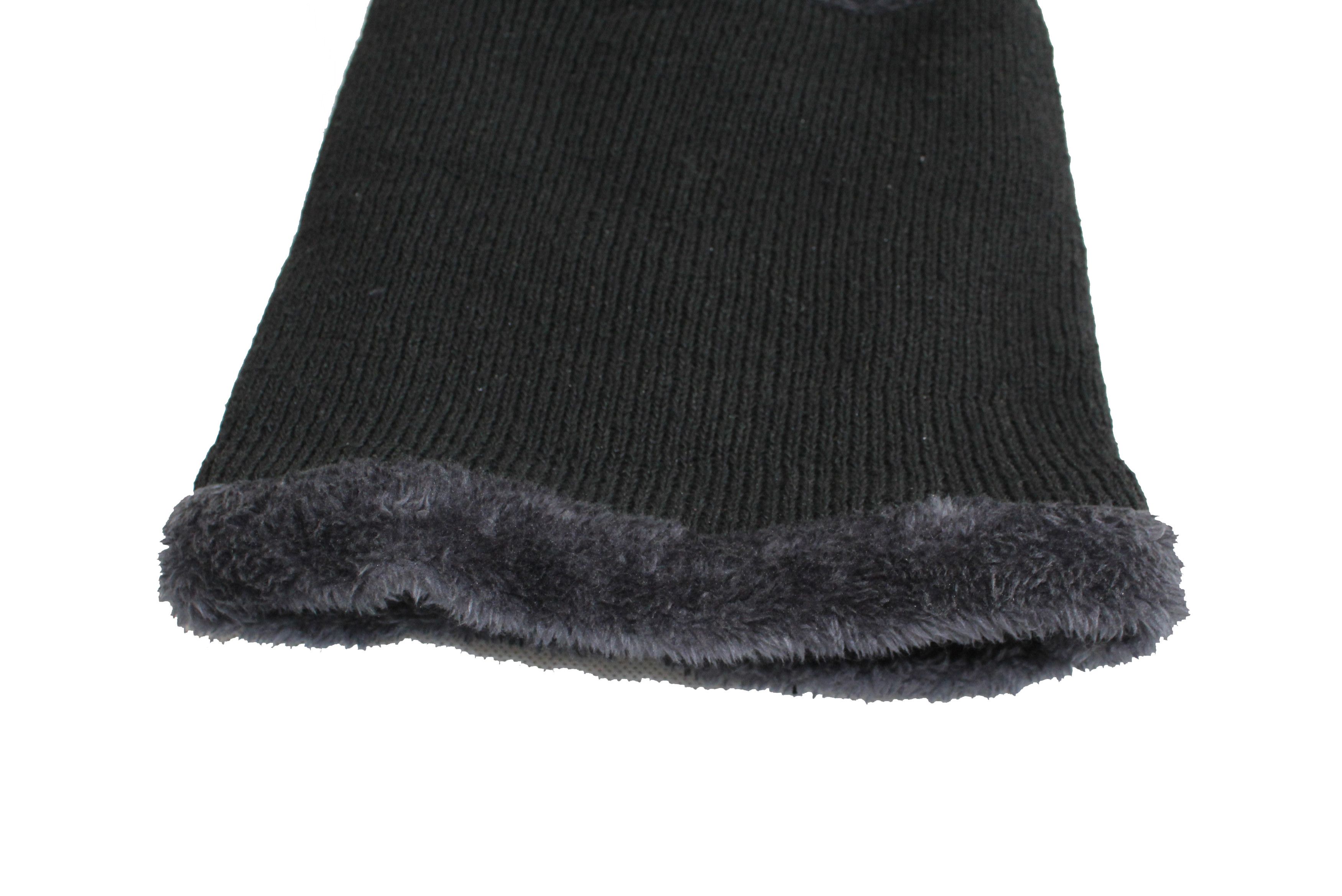 Vintage Black Fur Lined Balaclava Size ONE SIZE - 2 Thumbnail