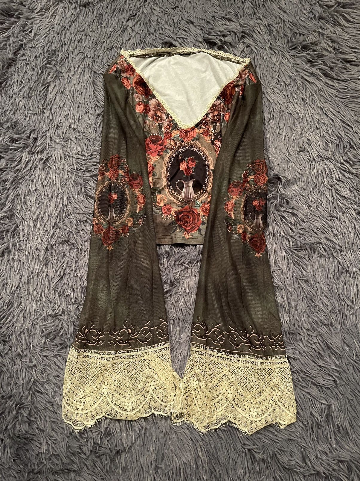 Hysteric Glamour Y2K vintage avant garde JPG style mesh longsleeve Size XS / US 0-2 / IT 36-38 - 5 Thumbnail