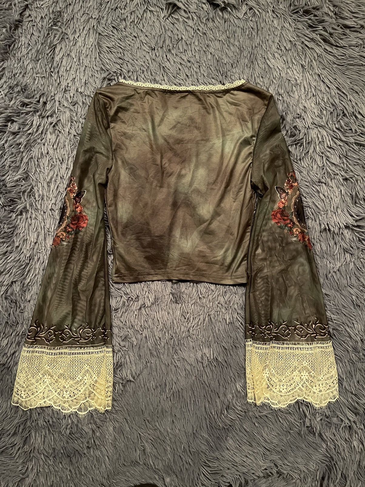 Hysteric Glamour Y2K vintage avant garde JPG style mesh longsleeve Size XS / US 0-2 / IT 36-38 - 6 Thumbnail