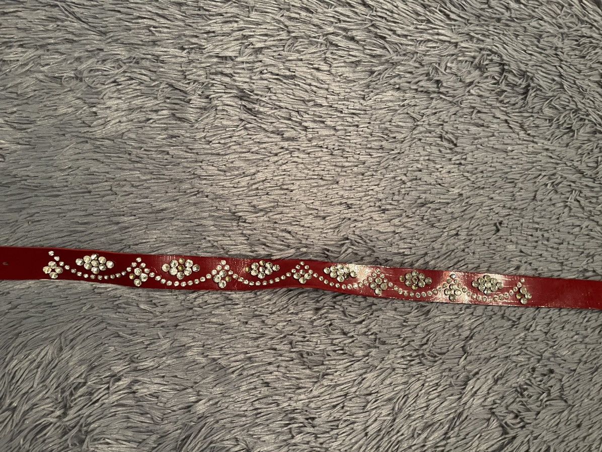 Cowboy Equipment × Vintage Y2K vintage avant garde real leather belt with gamestones Size 32 - 4 Thumbnail