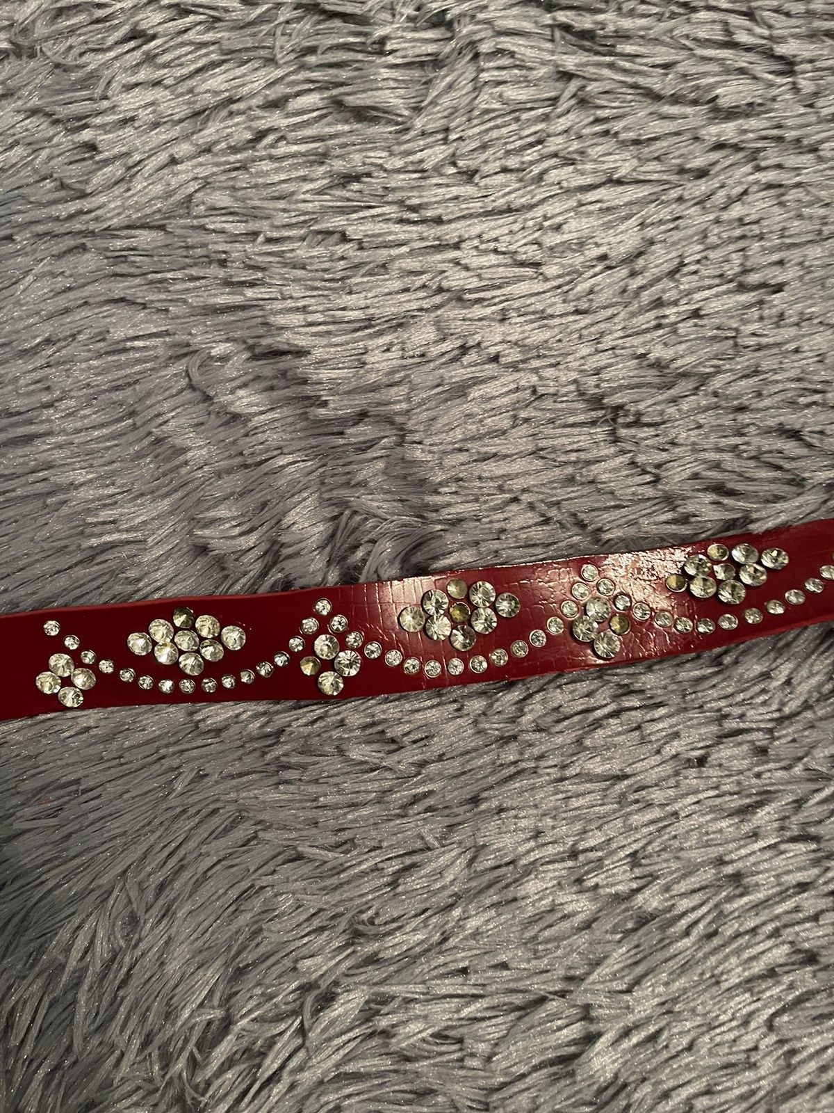 Cowboy Equipment × Vintage Y2K vintage avant garde real leather belt with gamestones Size 32 - 5 Thumbnail