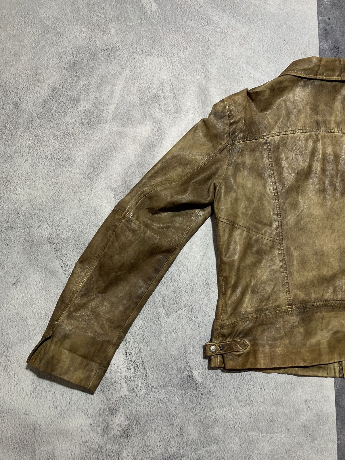Leather × Vintage Vintage 90s Leather flight Jacket aviator style size L Size L / US 10 / IT 46 - 7 Thumbnail
