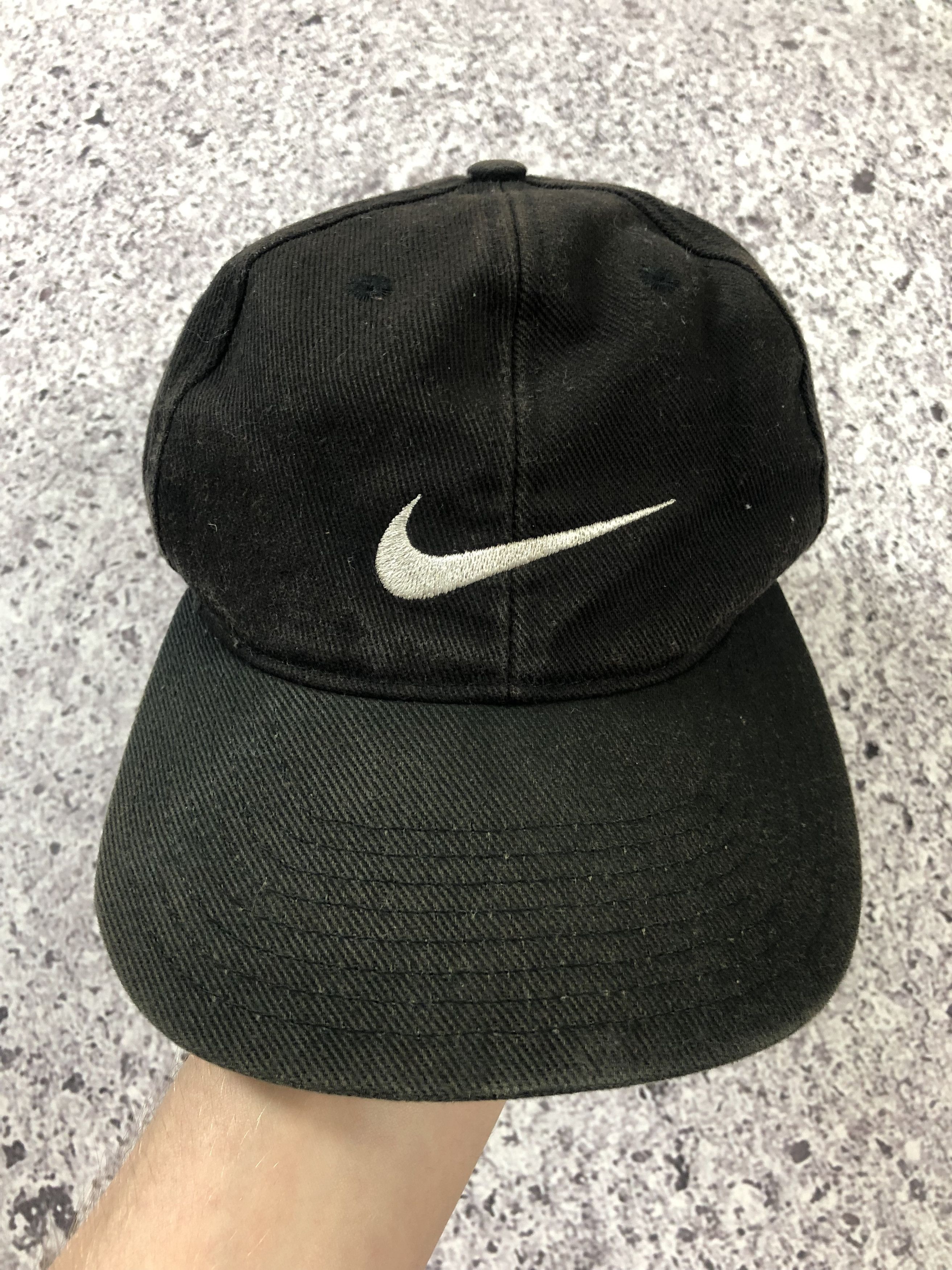 Nike Nike Hat Black 90s VTG Streetwear Y2k Size ONE SIZE - 3 Thumbnail