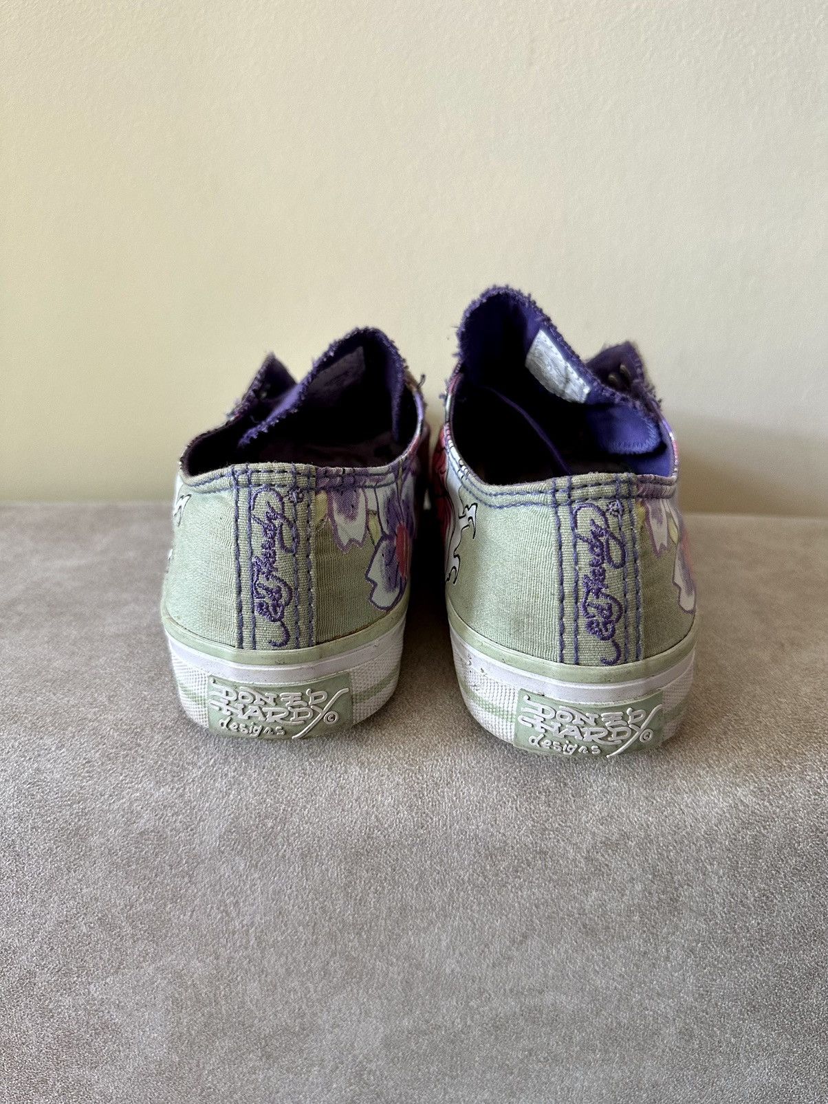 Christian Audigier × Ed Hardy × Vintage Vintage Y2K Ed Hardy by Christian Audigier Low Top Sneakers Size US 7 / IT 37 - 5 Thumbnail