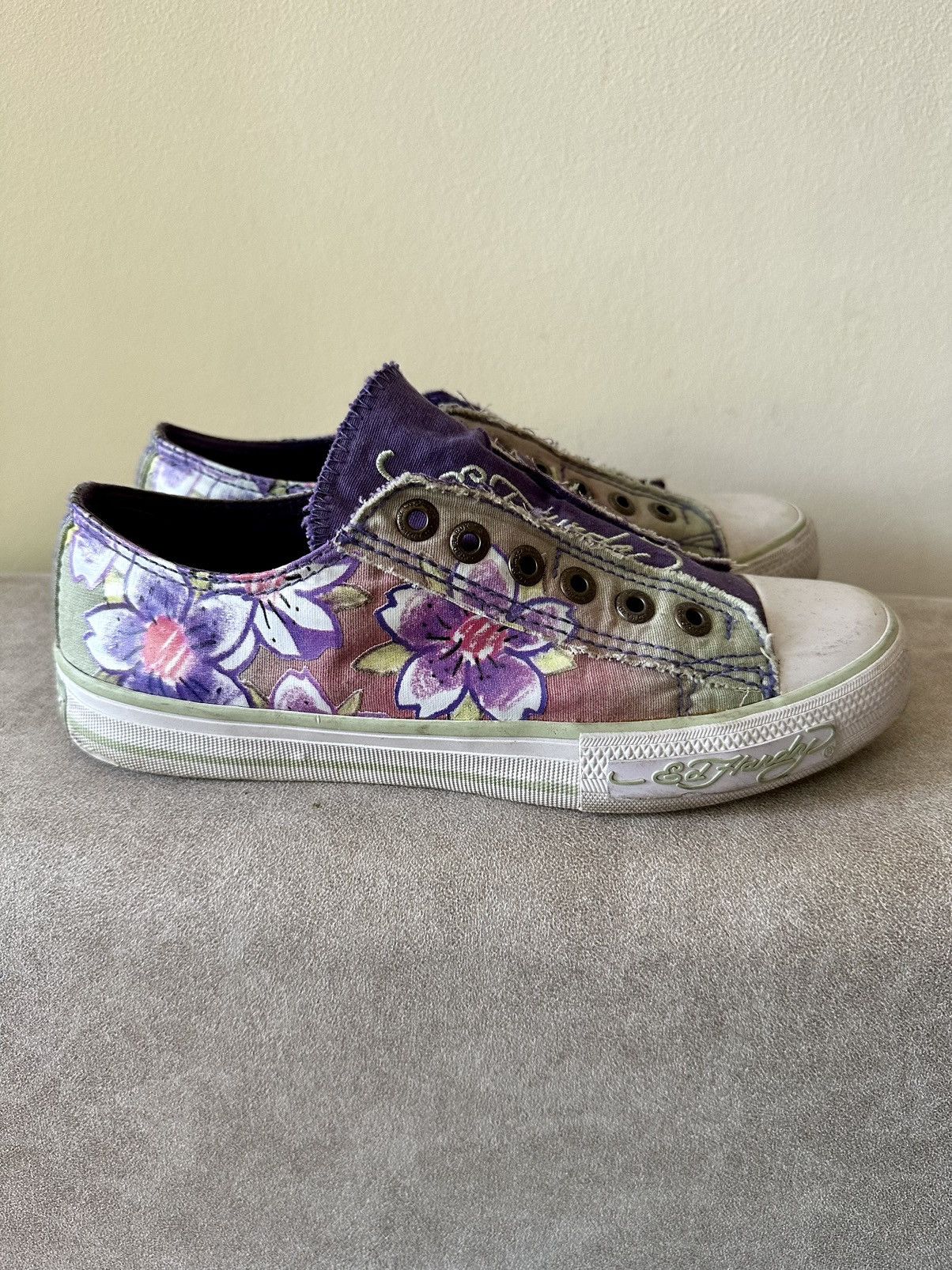 Christian Audigier × Ed Hardy × Vintage Vintage Y2K Ed Hardy by Christian Audigier Low Top Sneakers Size US 7 / IT 37 - 2 Thumbnail