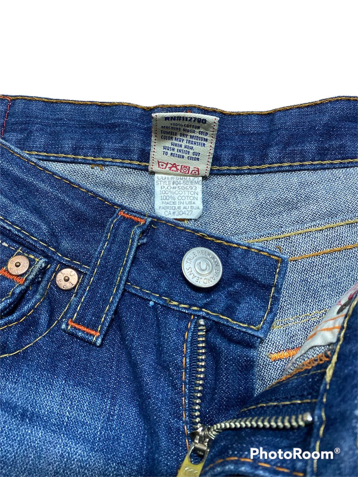 True Religion Super Flare Jeans True Religion Embroidery Design @316 Size US 27 - 5 Thumbnail
