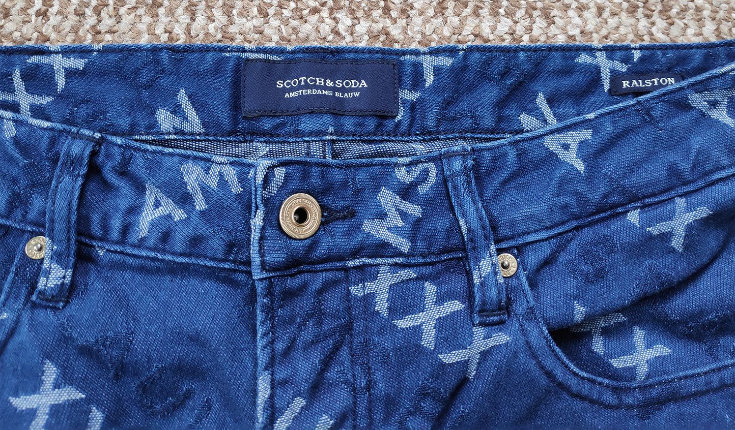 Scotch & Soda SCOTCH & SODA Ralston Denim Jeans Embroidered W32 L30 Size US 32 / EU 48 - 6 Thumbnail