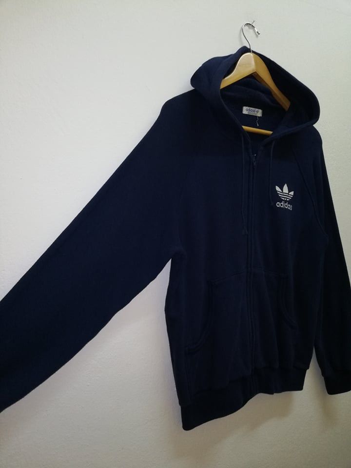 Adidas Vintage Adidas 90s Hoodie Small logo (code 17) Size US L / EU 52-54 / 3 - 2 Thumbnail