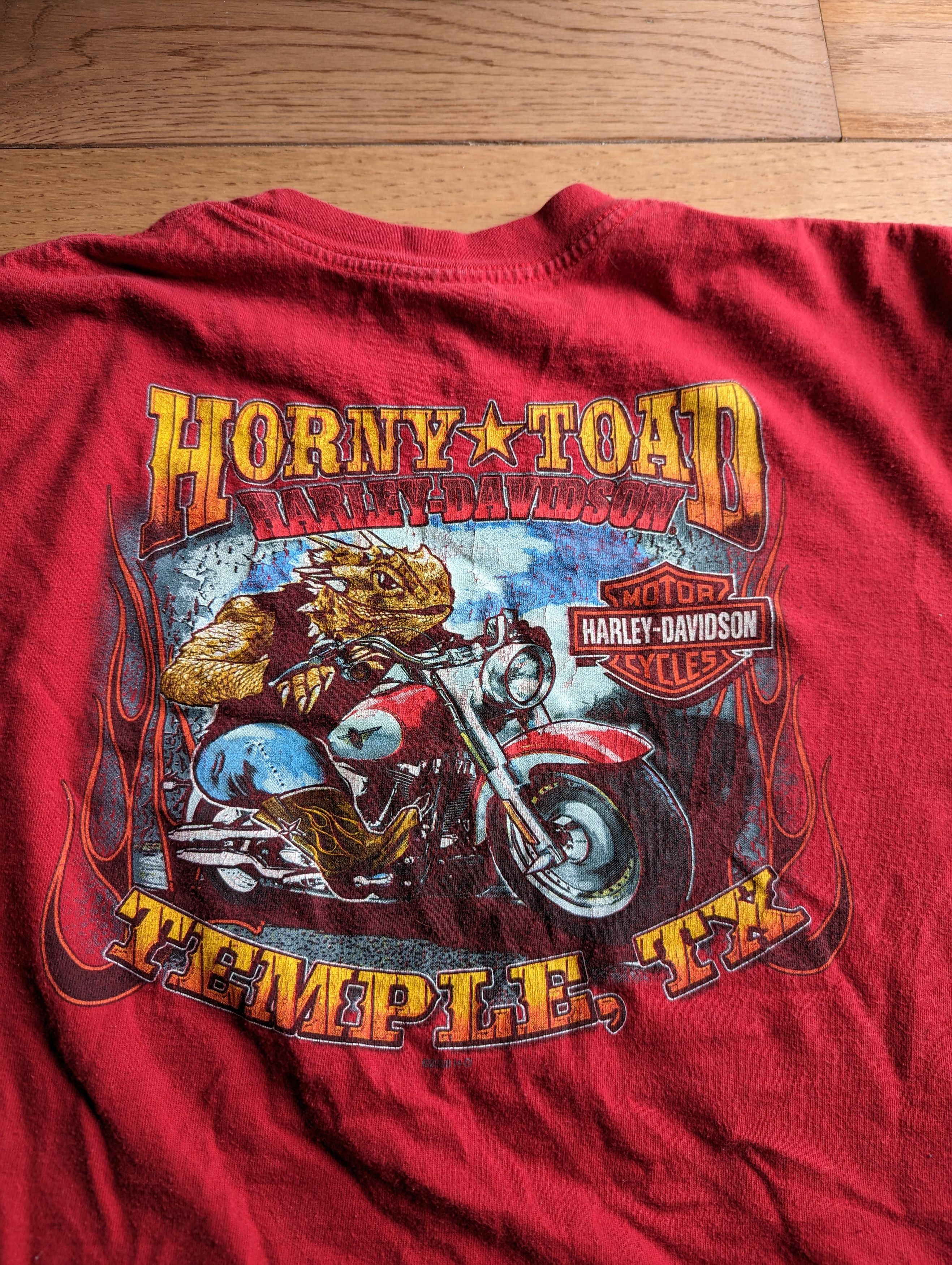 Harley Davidson Vintage Harley Davidson Horny Toad Double Sided Tee Size US XL / EU 56 / 4 - 2 Thumbnail