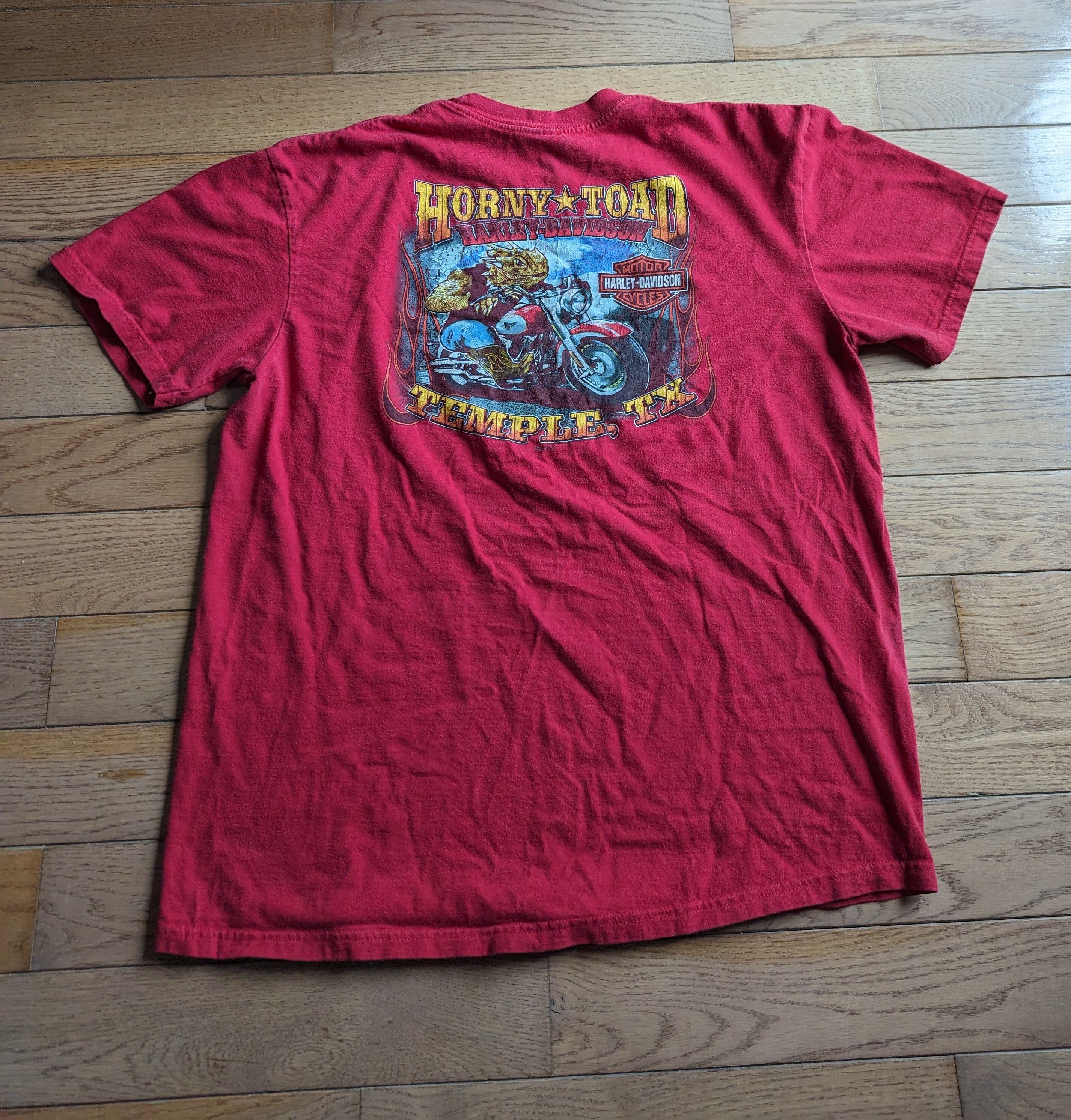 Harley Davidson Vintage Harley Davidson Horny Toad Double Sided Tee Size US XL / EU 56 / 4 - 4 Thumbnail