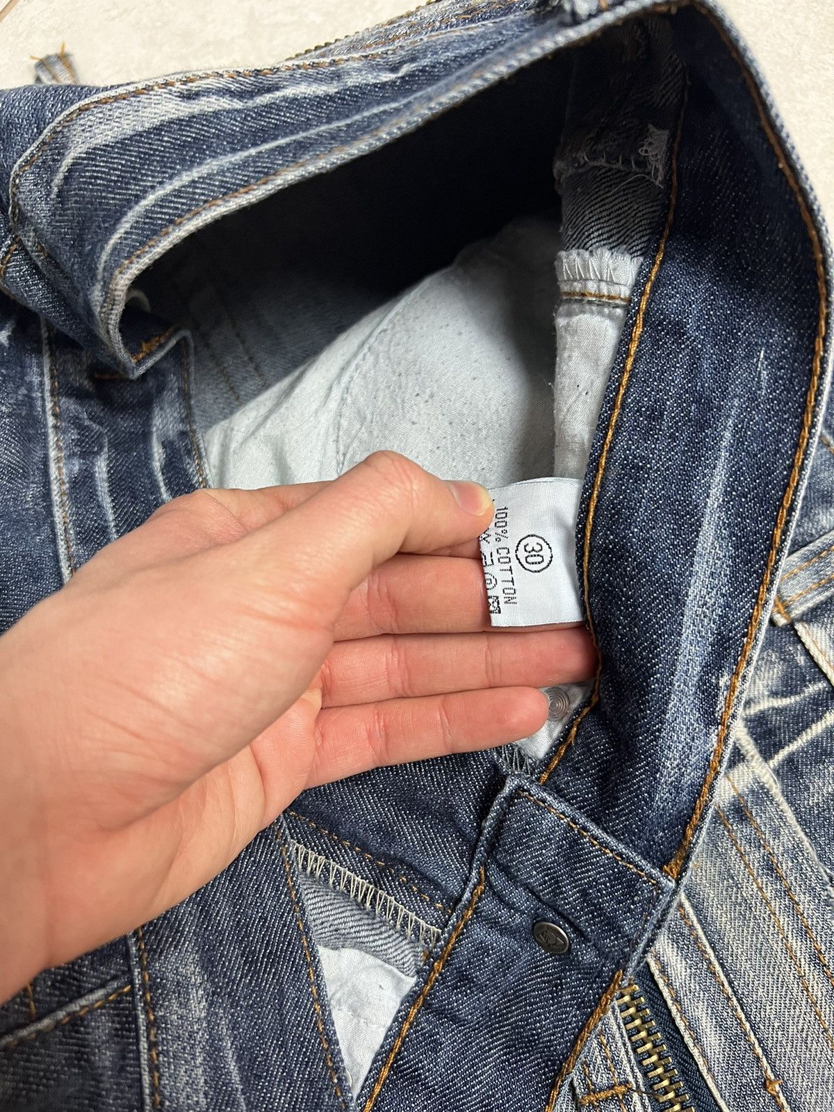 Japanese Brand Rare Vintage Parachute Cargo Denim Pants 30 Hype Streetwear Size US 30 / EU 46 - 6 Thumbnail