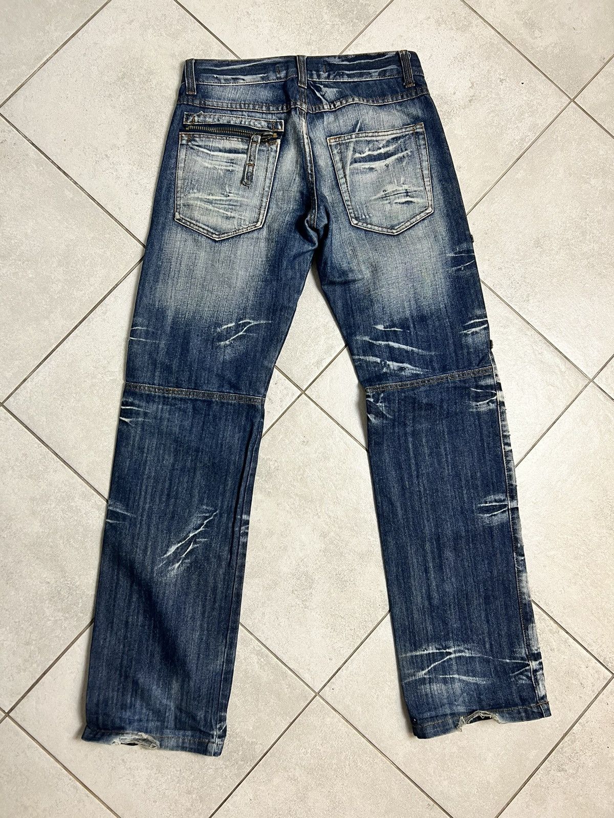 Japanese Brand Rare Vintage Parachute Cargo Denim Pants 30 Hype Streetwear Size US 30 / EU 46 - 4 Thumbnail