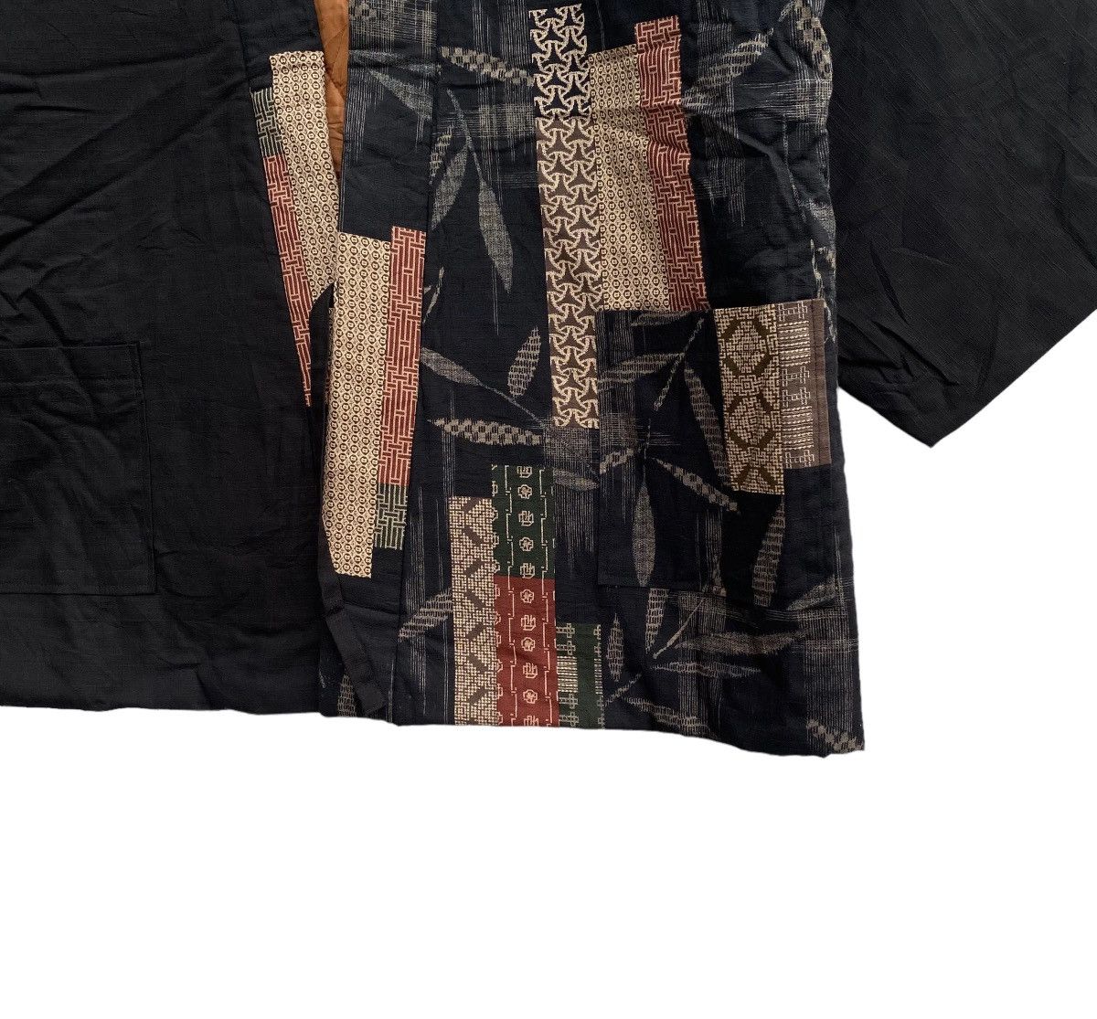 Japanese Brand Rare OG Haori Hanten Overprint Padded Patchwork Japan Kimono Size US L / EU 52-54 / 3 - 6 Thumbnail