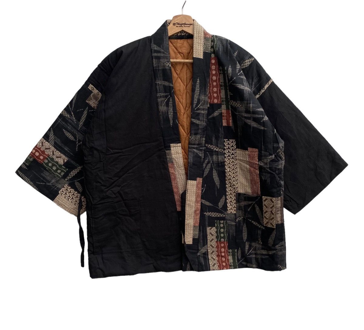 Japanese Brand Rare OG Haori Hanten Overprint Padded Patchwork Japan Kimono Size US L / EU 52-54 / 3 - 2 Thumbnail