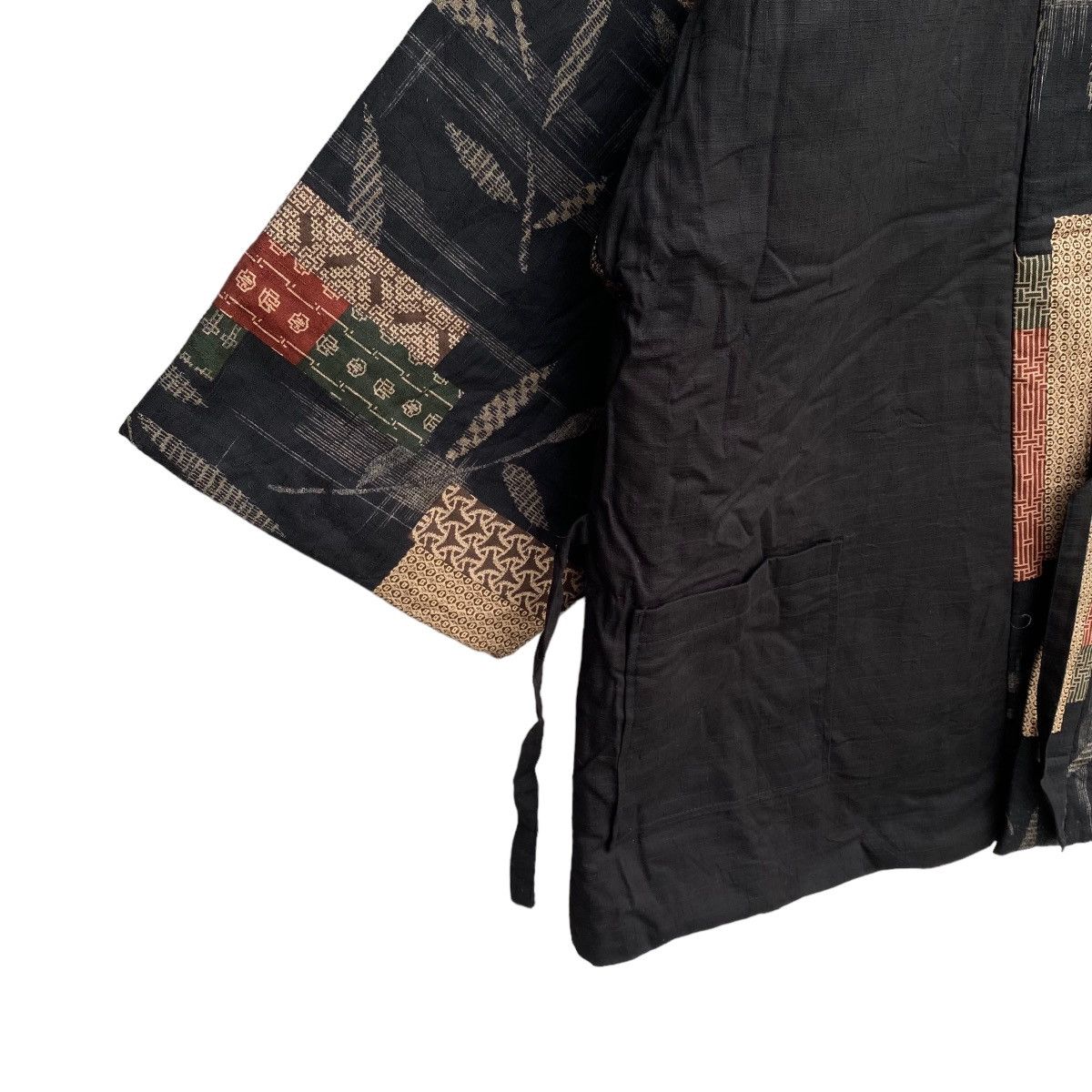 Japanese Brand Rare OG Haori Hanten Overprint Padded Patchwork Japan Kimono Size US L / EU 52-54 / 3 - 7 Thumbnail