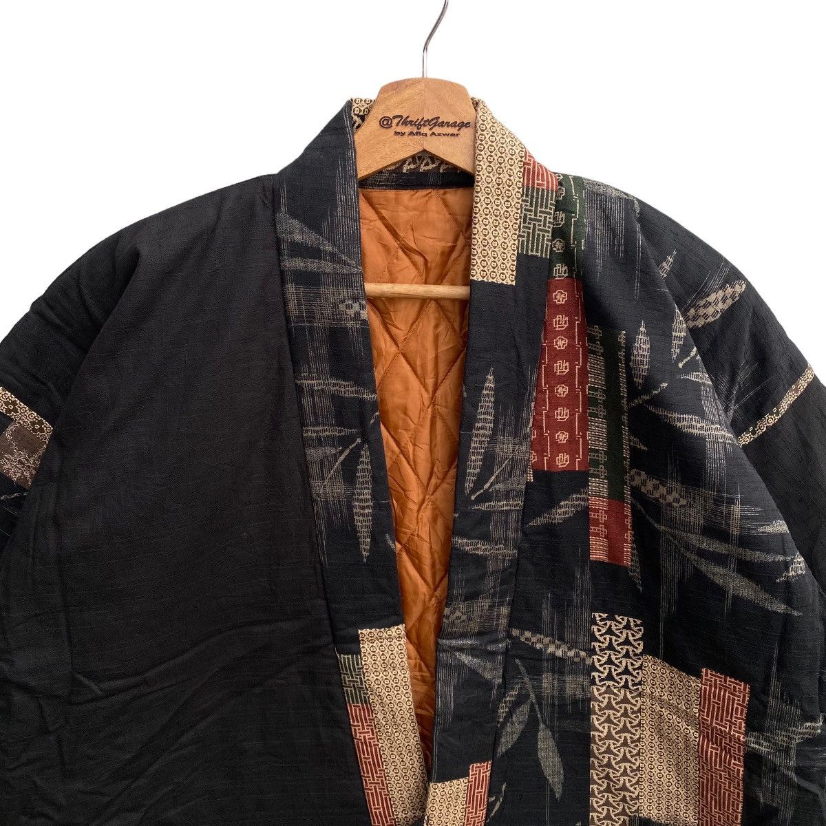 Japanese Brand Rare OG Haori Hanten Overprint Padded Patchwork Japan Kimono Size US L / EU 52-54 / 3 - 3 Thumbnail