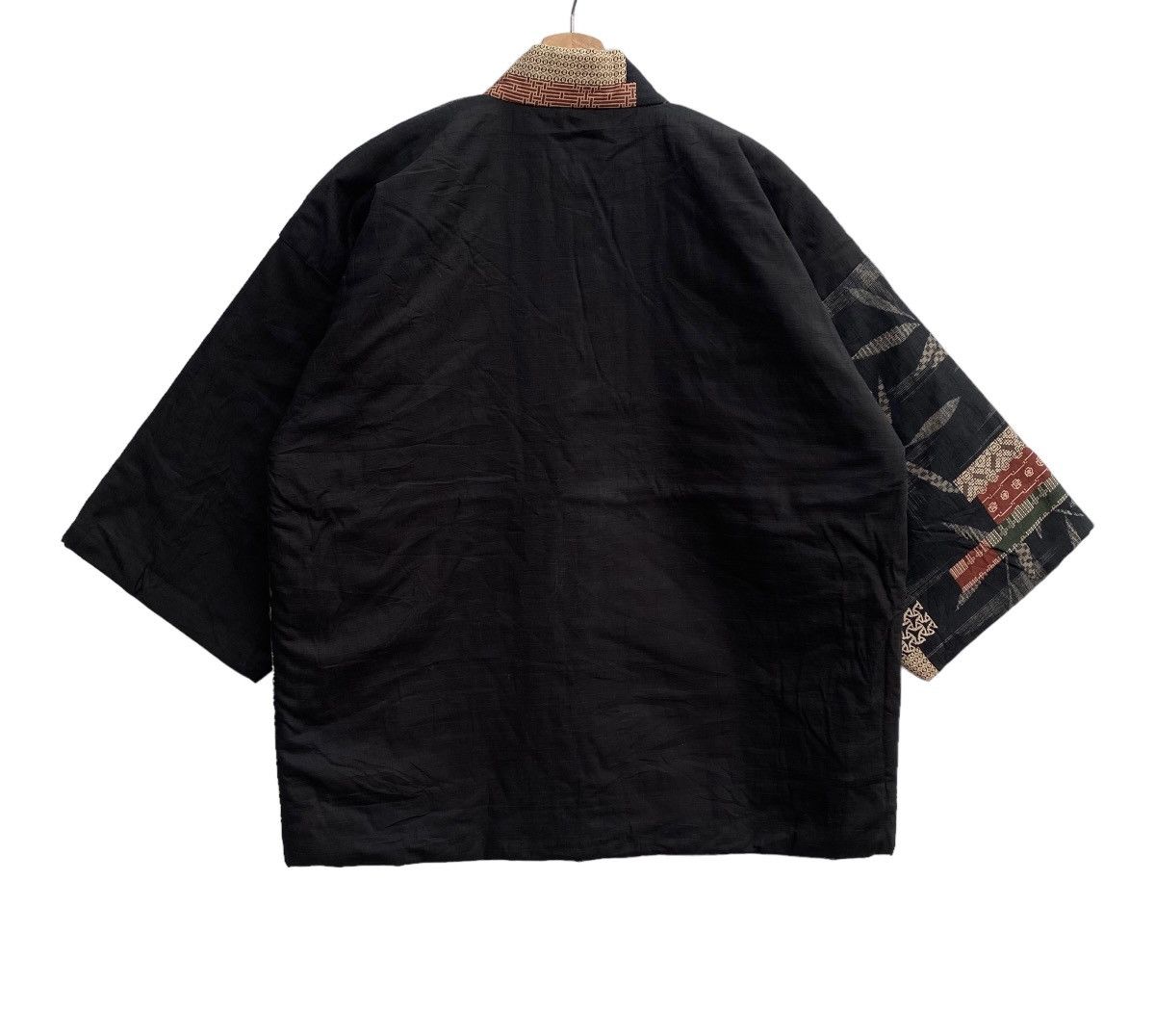 Japanese Brand Rare OG Haori Hanten Overprint Padded Patchwork Japan Kimono Size US L / EU 52-54 / 3 - 9 Thumbnail