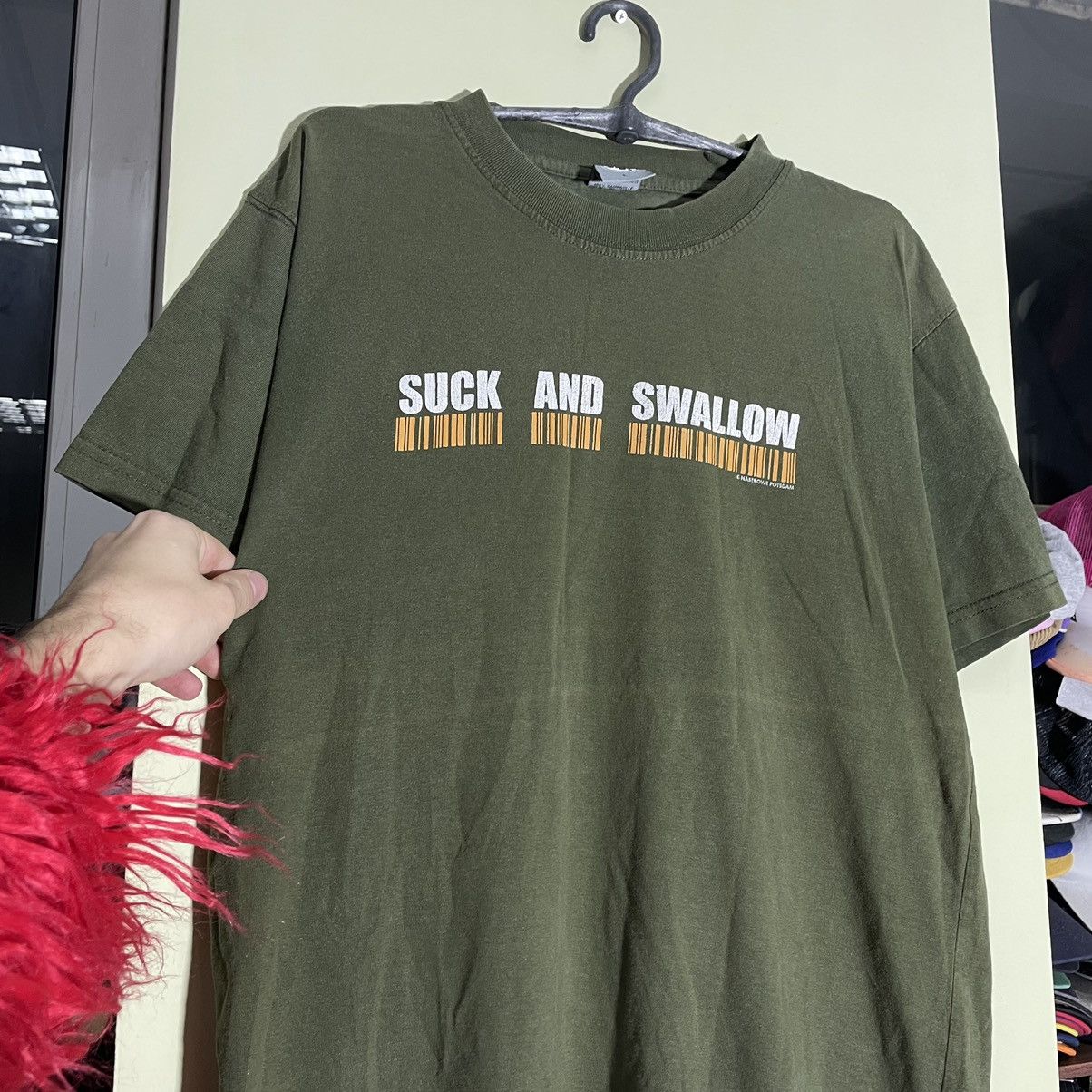 Beauty Beast Vintage 90s Tee Suck Swallow Porno 69 Sexy Humor L Size US L / EU 52-54 / 3 - 5 Thumbnail