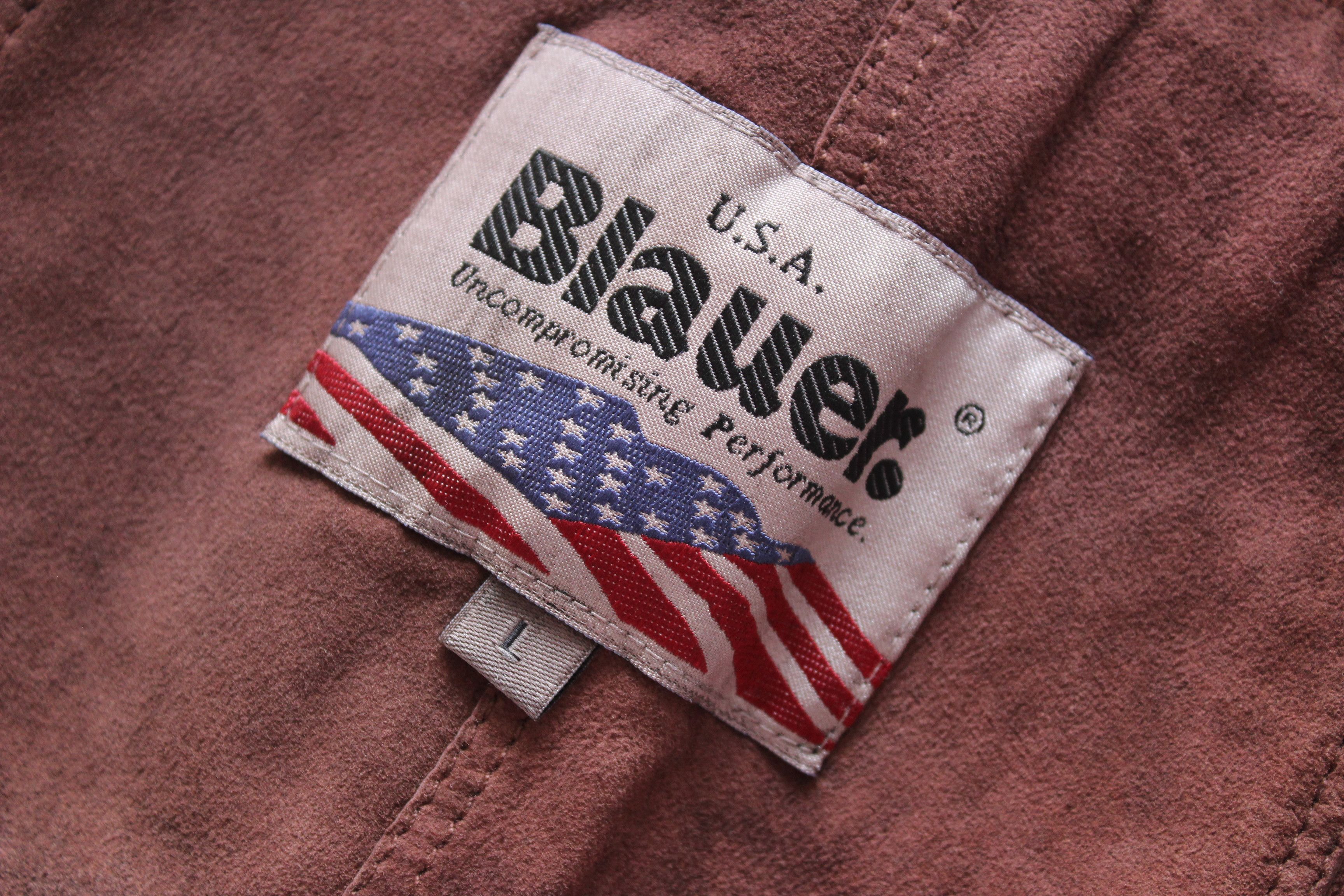 Leather Blauer USA Leather Jacket Size L Vintage Hype Streetwear Size L / US 10 / IT 46 - 16 Thumbnail