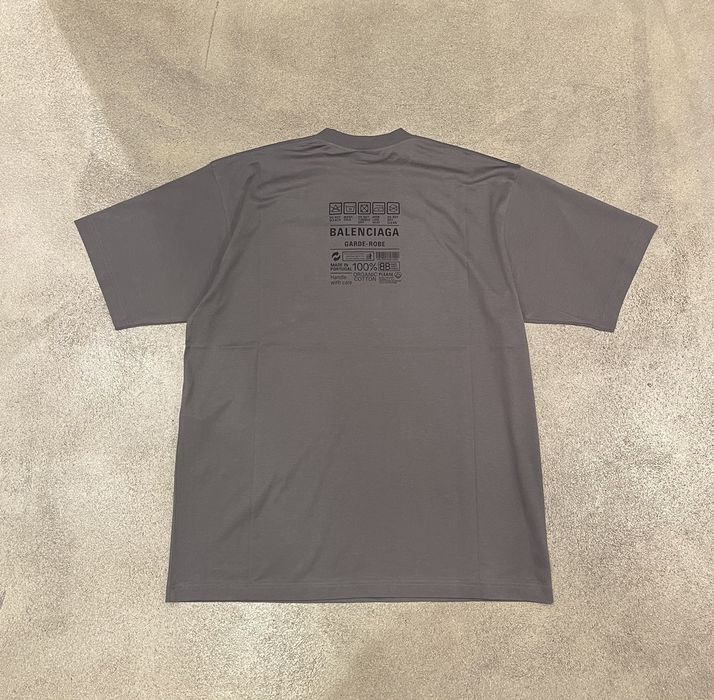 Balenciaga Balenciaga Garde-Robe Care Label Logo T-shirt | Grailed