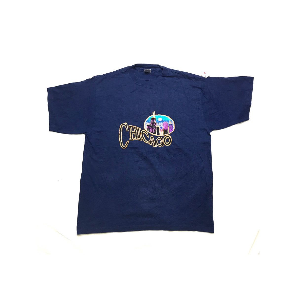 Vintage Vintage Chicago Tshirt Embroided Size US XL / EU 56 / 4 - 1 Thumbnail