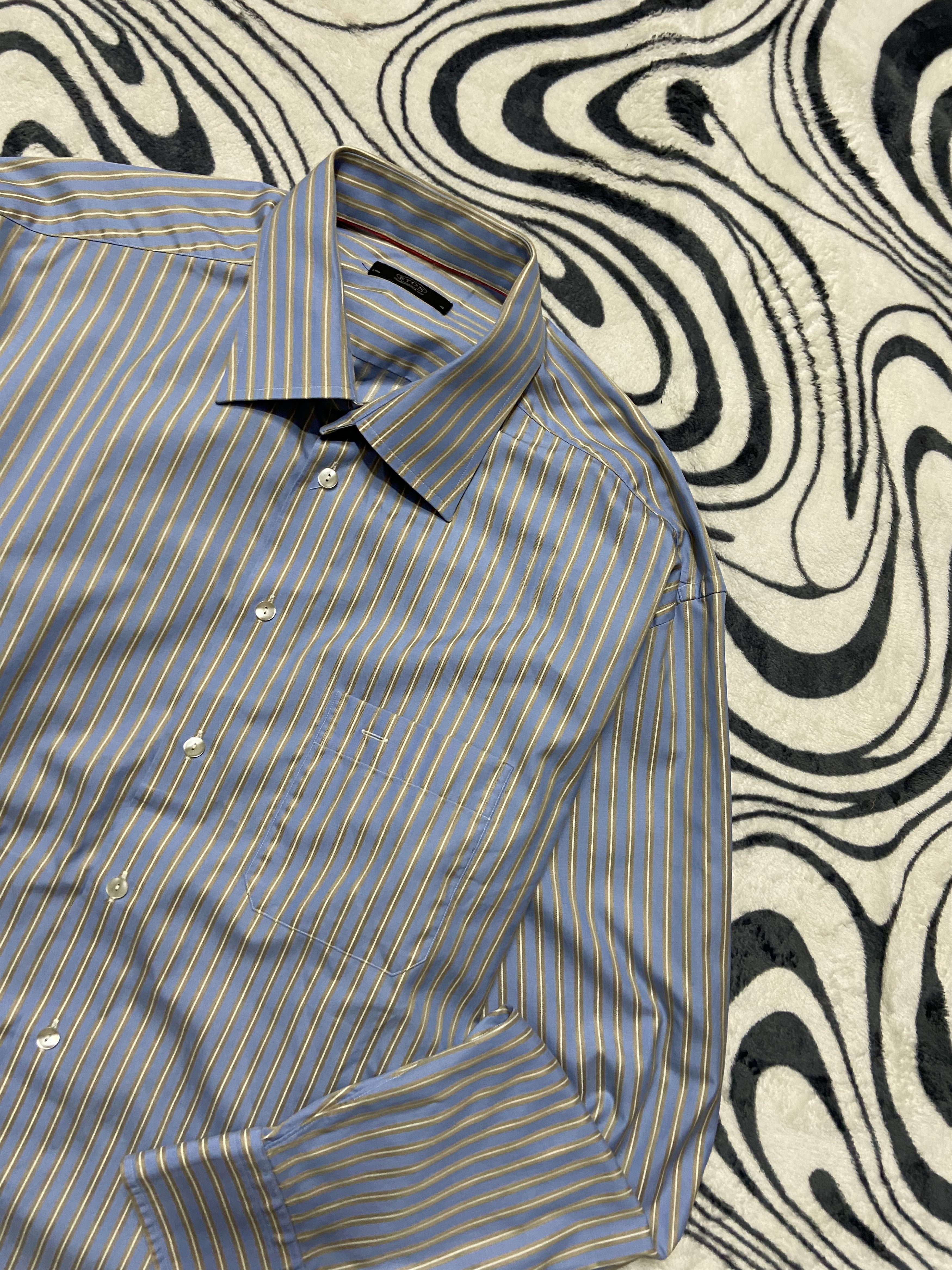 Eton Eton Mens Long Sleeve Shirt Size US XXL / EU 58 / 5 - 2 Thumbnail