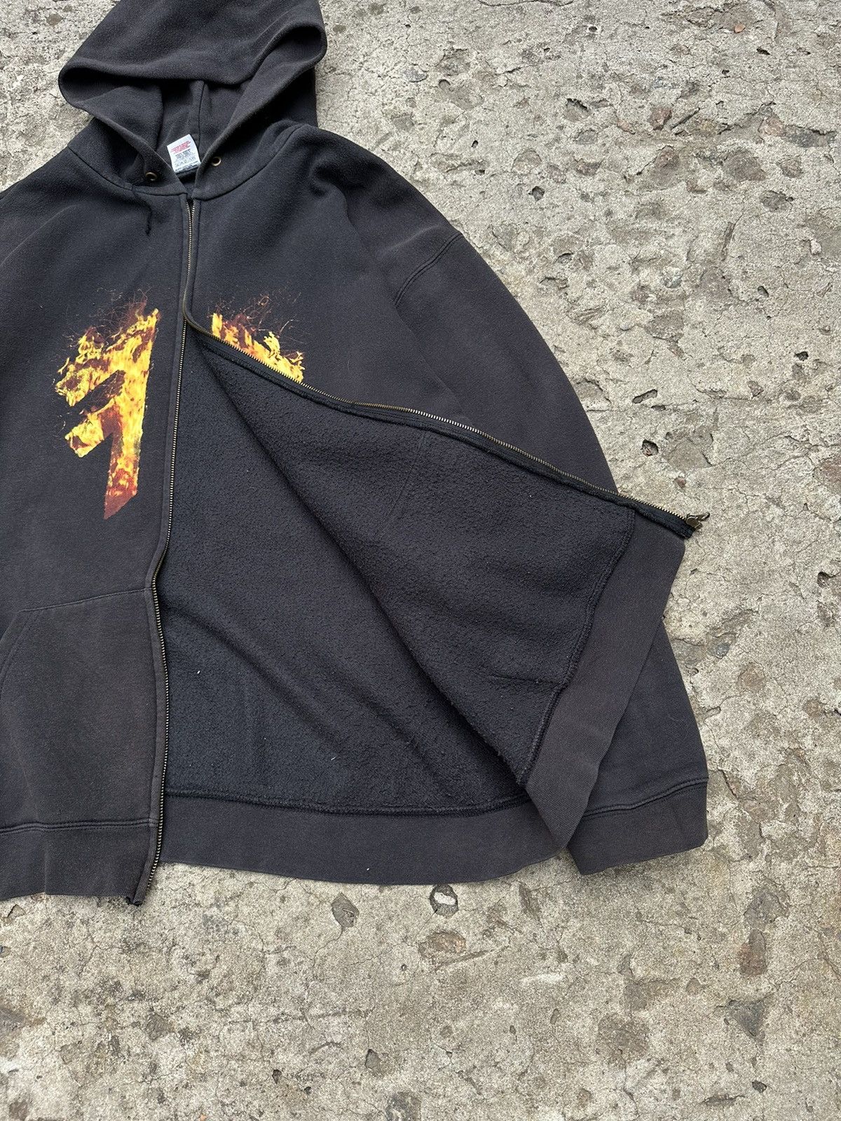 Band Tees × Vintage Vintage Amon Amarth Sun Faded Zip Up Hoodie Size US XXL / EU 58 / 5 - 7 Thumbnail
