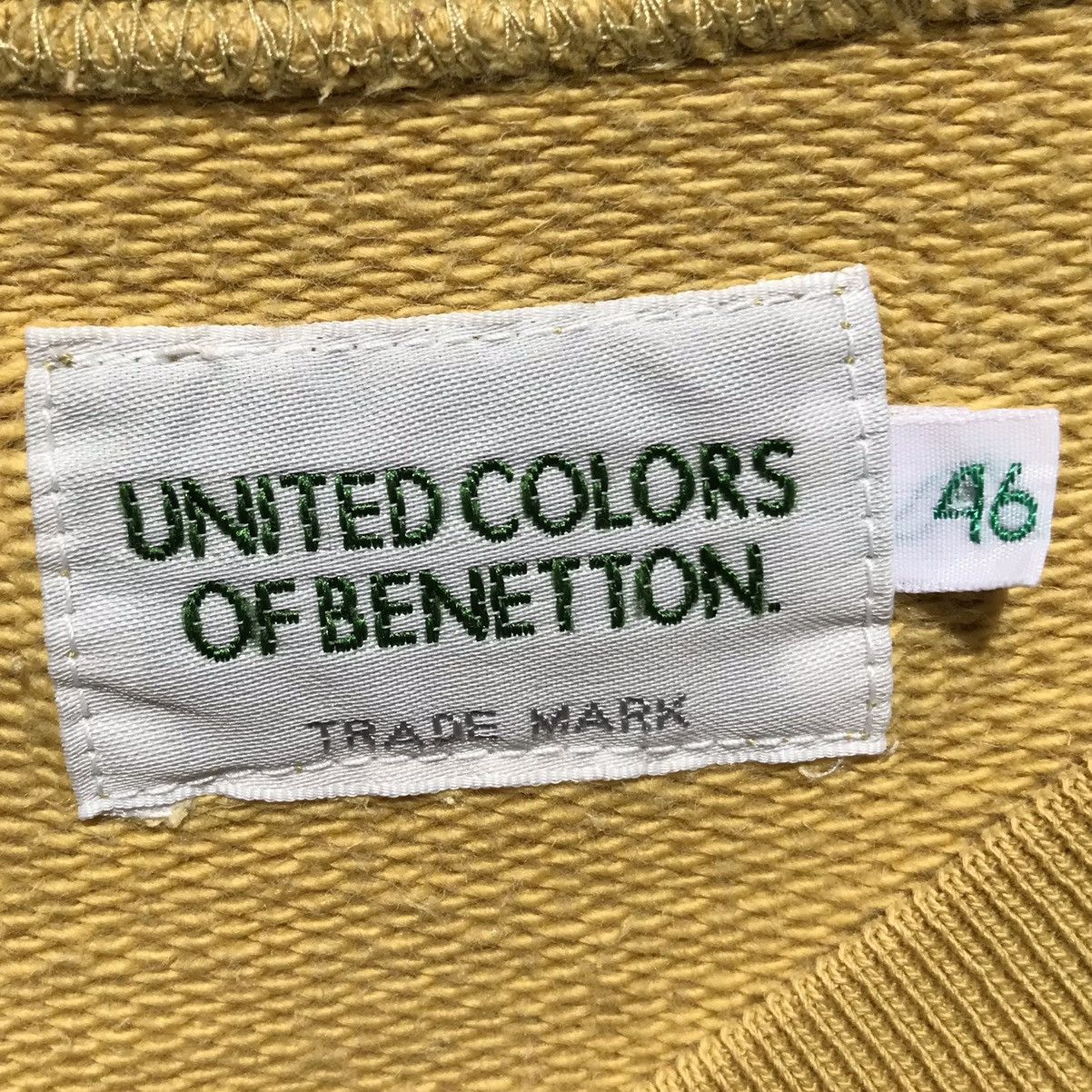 Benetton Vintage 90s Benetton Sweatshirt Embroidery Spellout. Size US S / EU 44-46 / 1 - 7 Thumbnail