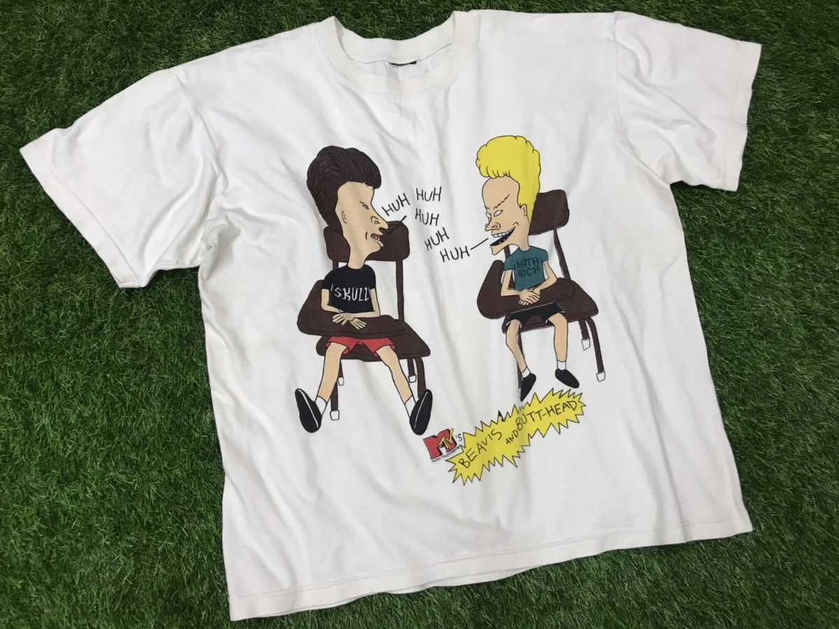 Band Tees × Cartoon Network × Vintage VINTAGE BEAVIS & BUTTHEAD MTV 90s TEES Size US XL / EU 56 / 4 - 7 Thumbnail