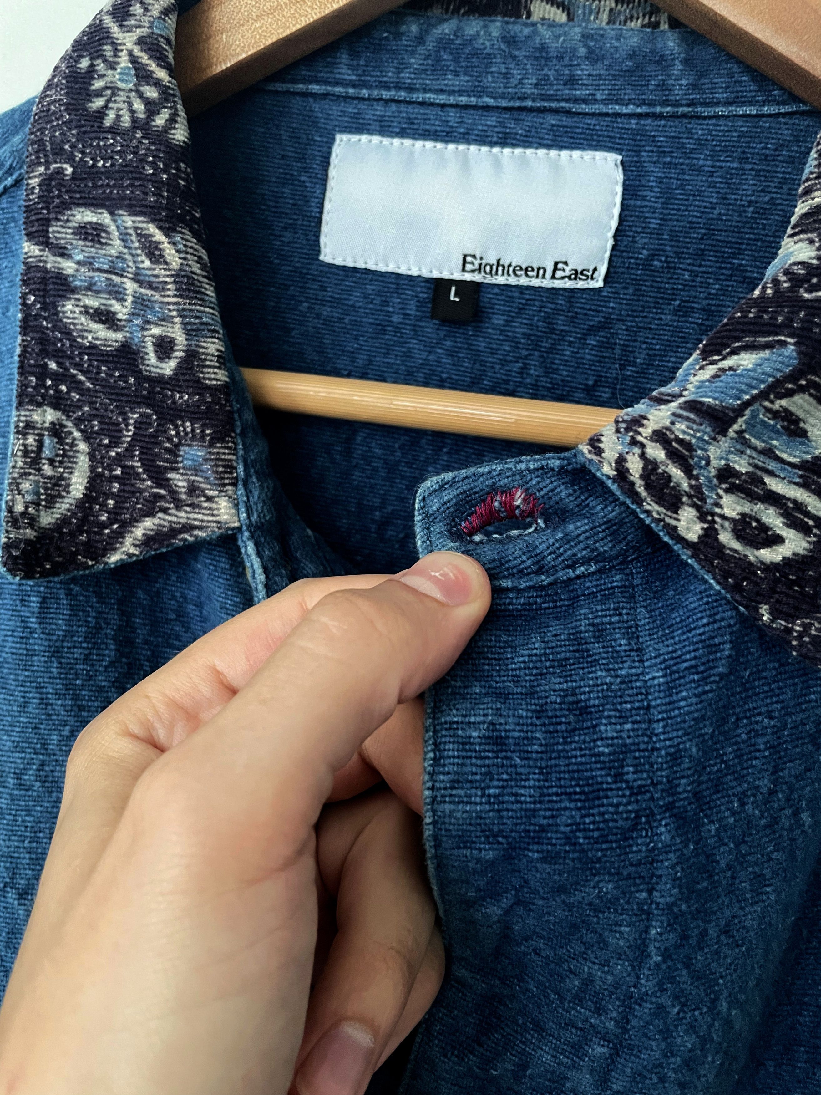 18 East APAMAAN TRUCKER JACKET - INDIGO - 18 EAST - L Size US L / EU 52-54 / 3 - 3 Thumbnail