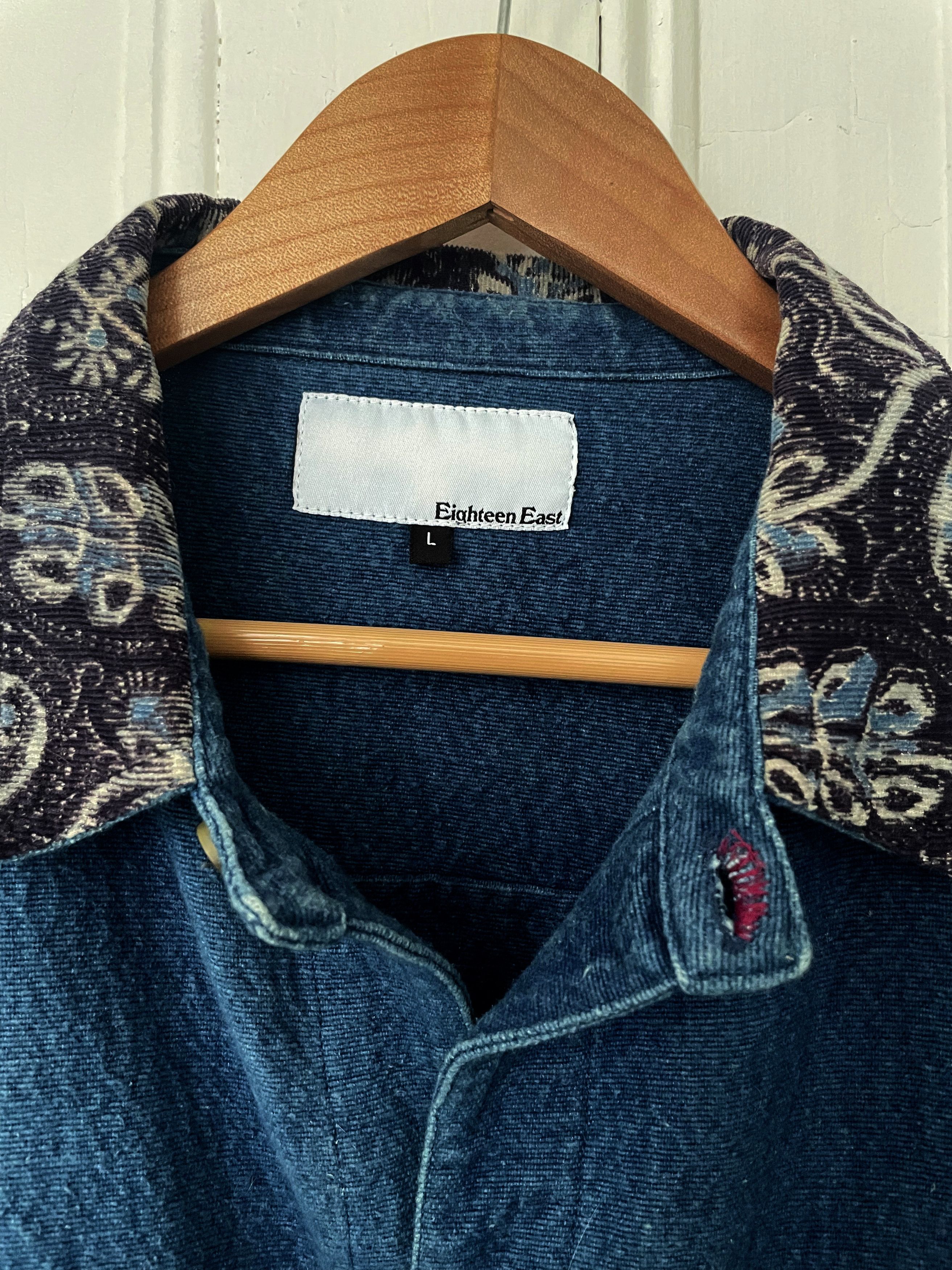 18 East APAMAAN TRUCKER JACKET - INDIGO - 18 EAST - L Size US L / EU 52-54 / 3 - 2 Thumbnail