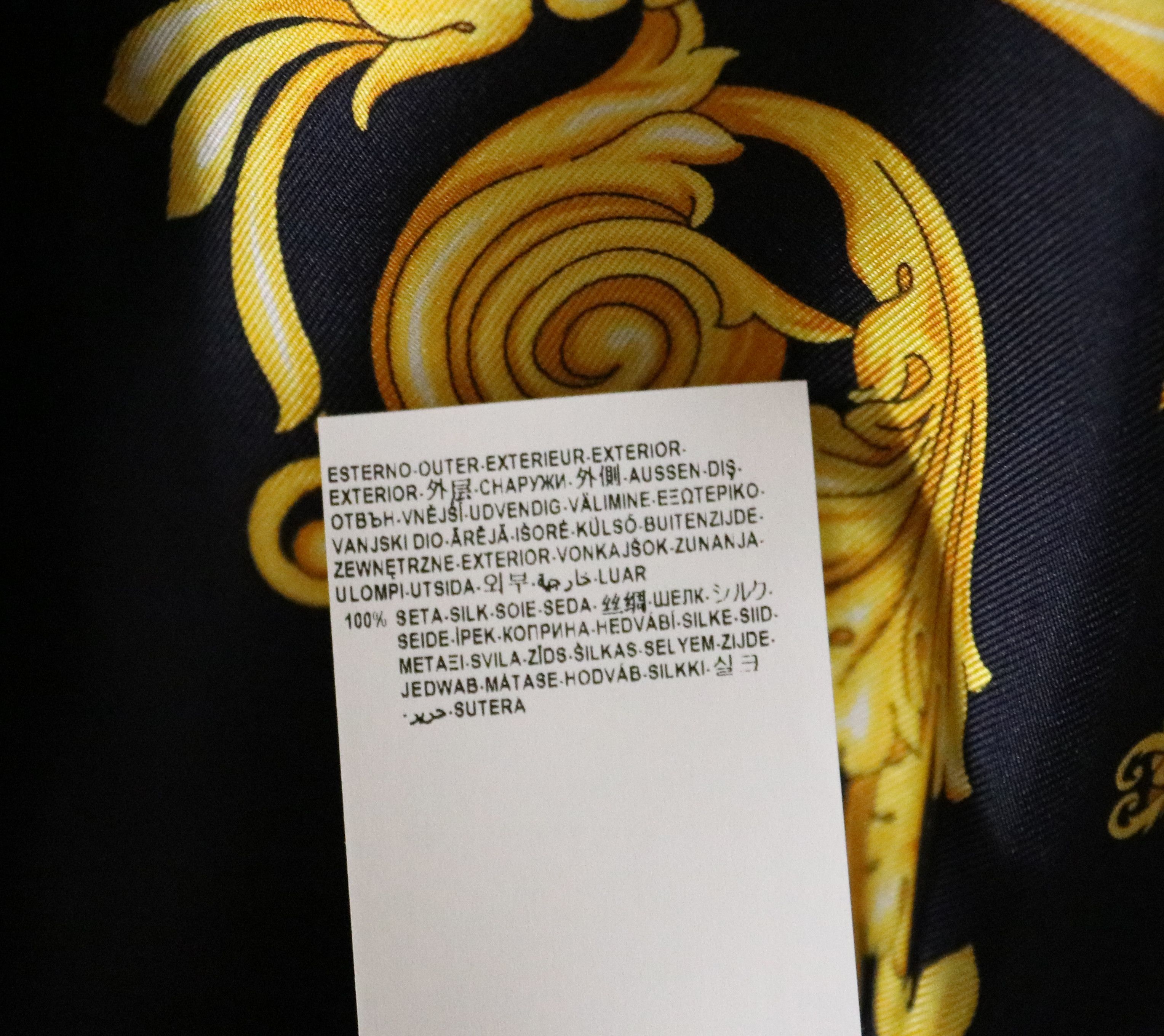 Versace Versace Collection Trend Silk Star Baroque Print Shirt Size US S / EU 44-46 / 1 - 7 Thumbnail