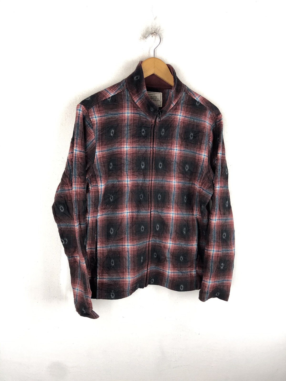 Japanese Brand AJQD FLEECE FLANNEL DESIGN Size US S / EU 44-46 / 1 - 3 Thumbnail