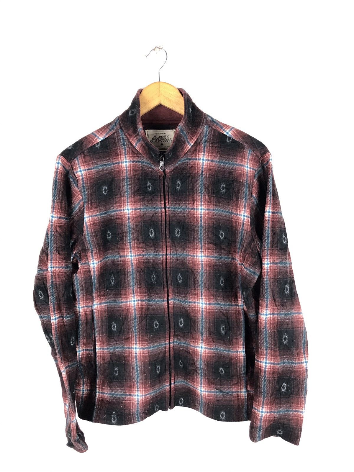 Japanese Brand AJQD FLEECE FLANNEL DESIGN Size US S / EU 44-46 / 1 - 1 Thumbnail