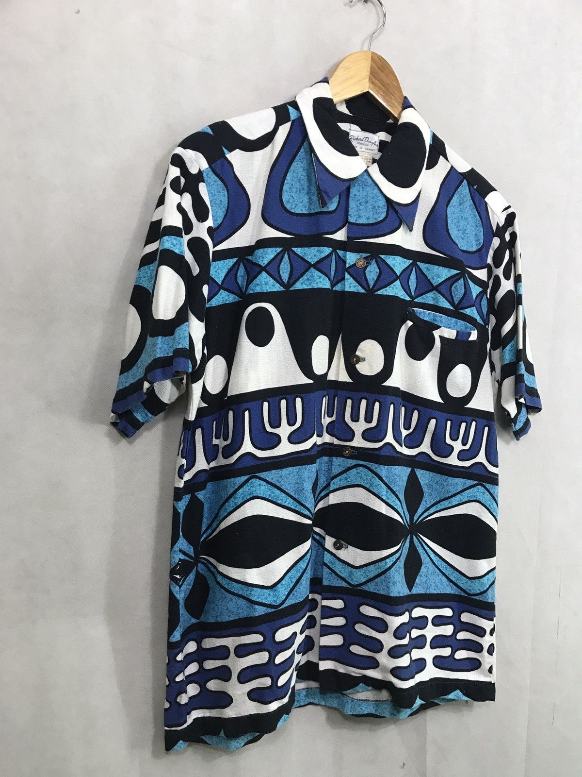 Vintage RARE VINTAGE 60s HAWAII RICHARD DOUGLAS CLOTH FABRIC Size US L / EU 52-54 / 3 - 2 Thumbnail