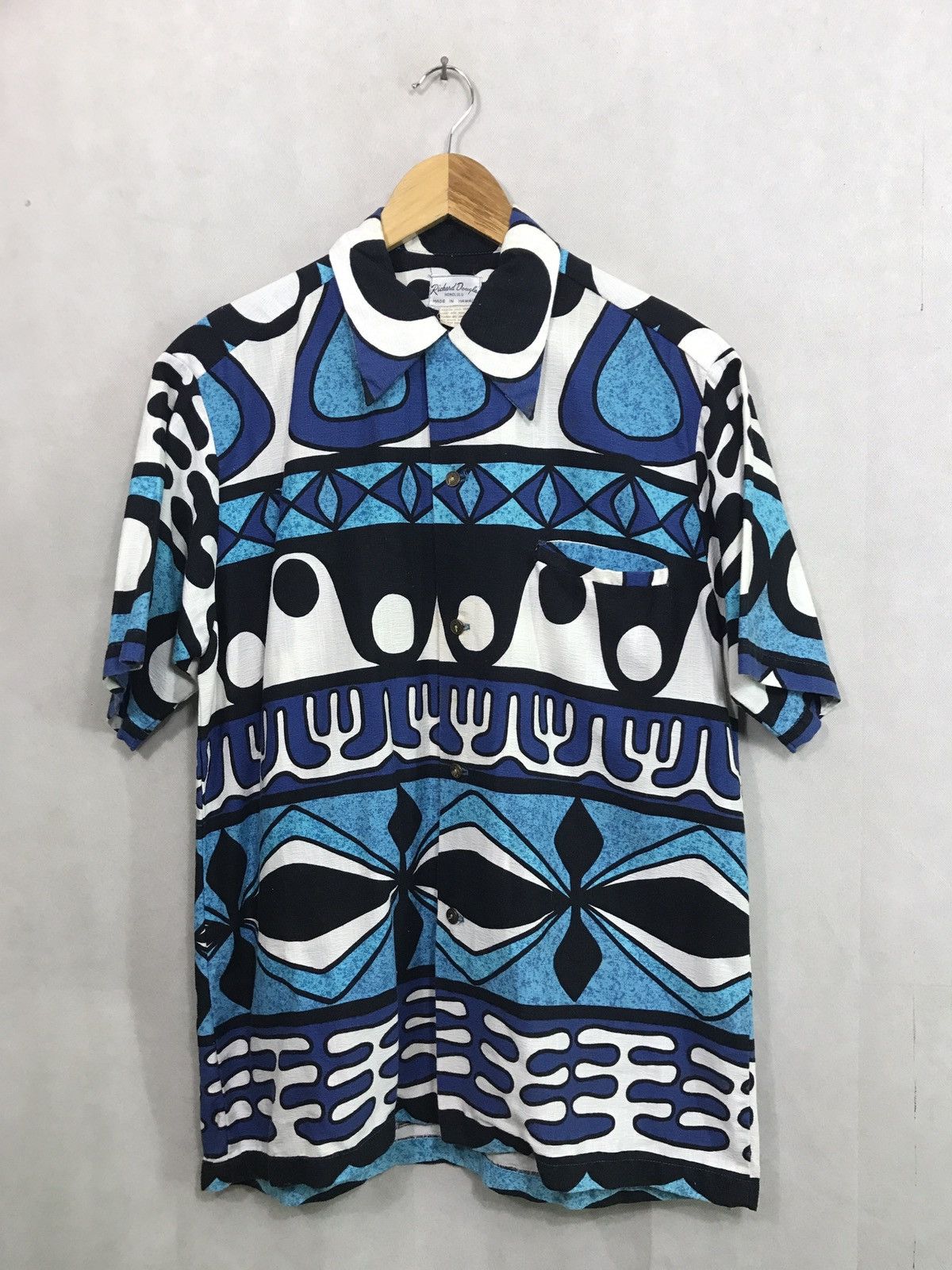 Vintage RARE VINTAGE 60s HAWAII RICHARD DOUGLAS CLOTH FABRIC Size US L / EU 52-54 / 3 - 1 Thumbnail