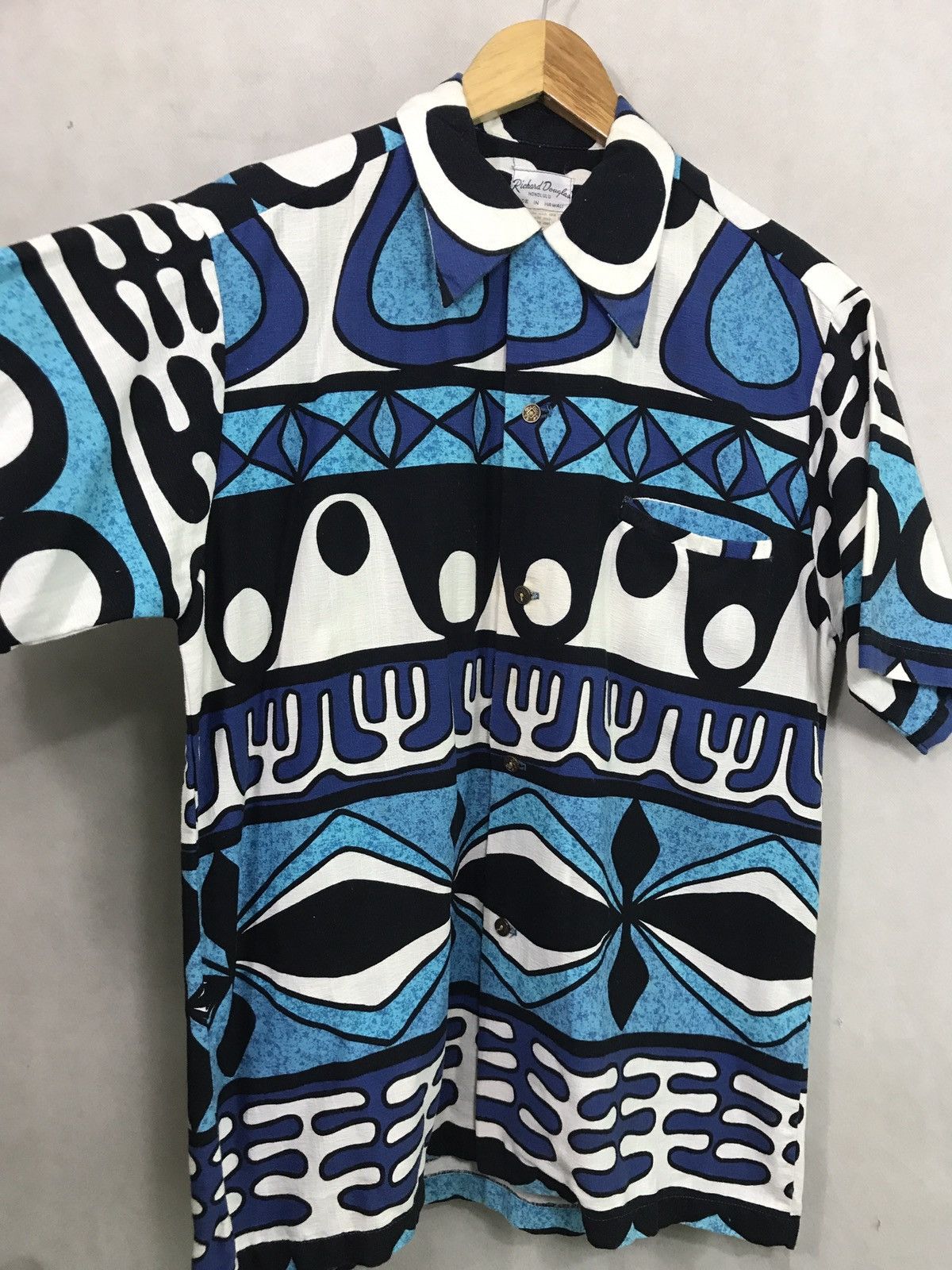 Vintage RARE VINTAGE 60s HAWAII RICHARD DOUGLAS CLOTH FABRIC Size US L / EU 52-54 / 3 - 9 Thumbnail