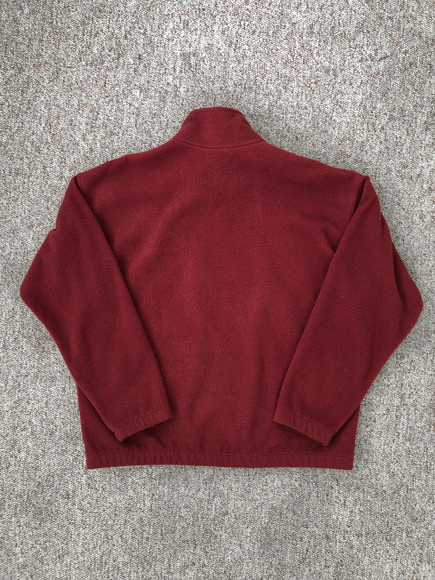 Vintage Vintage 90s Boxy Faded Red Half Zip Fleece Sweatshirt Size US L / EU 52-54 / 3 - 5 Thumbnail