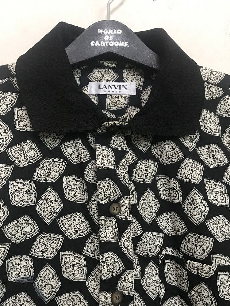 Lanvin LANVIN PARIS MADE IN SWITZERLAND Floral Pullover Polo Shirt Size US S / EU 44-46 / 1 - 3 Thumbnail