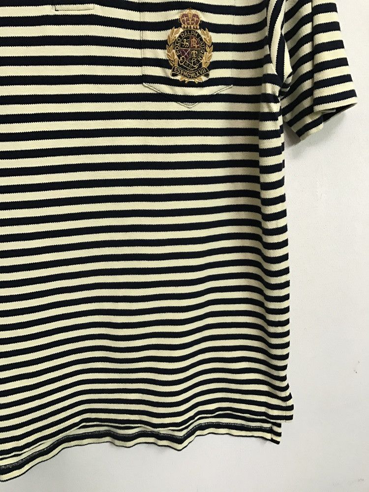 Polo Ralph Lauren Vintage Polo by RL Crown Crest Striped Polo Shirt Size US L / EU 52-54 / 3 - 4 Thumbnail