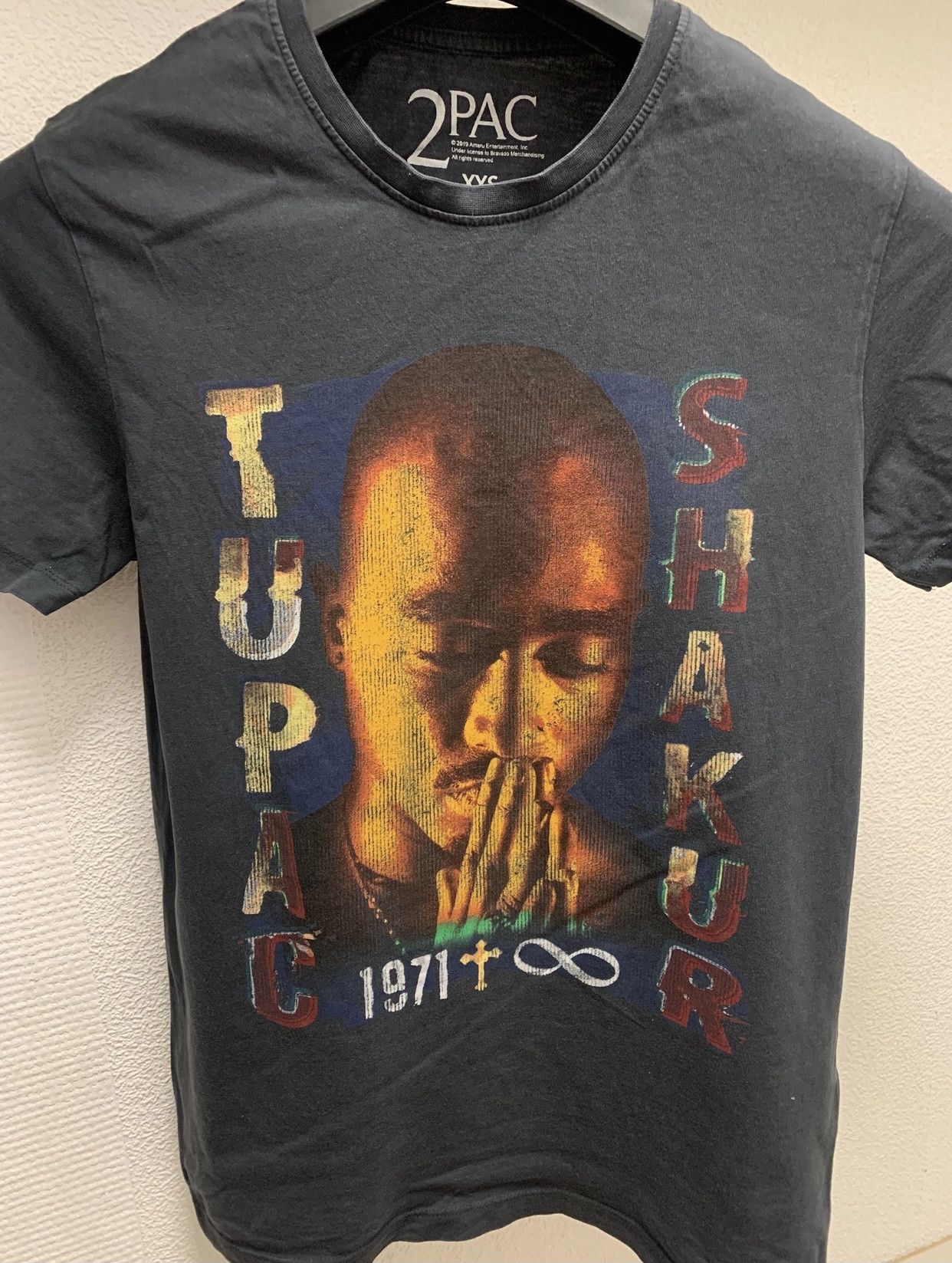 Band Tees 2PAC Tupac Shakur big logo t-shirt xs size rap tee band Size US XS / EU 42 / 0 - 2 Thumbnail