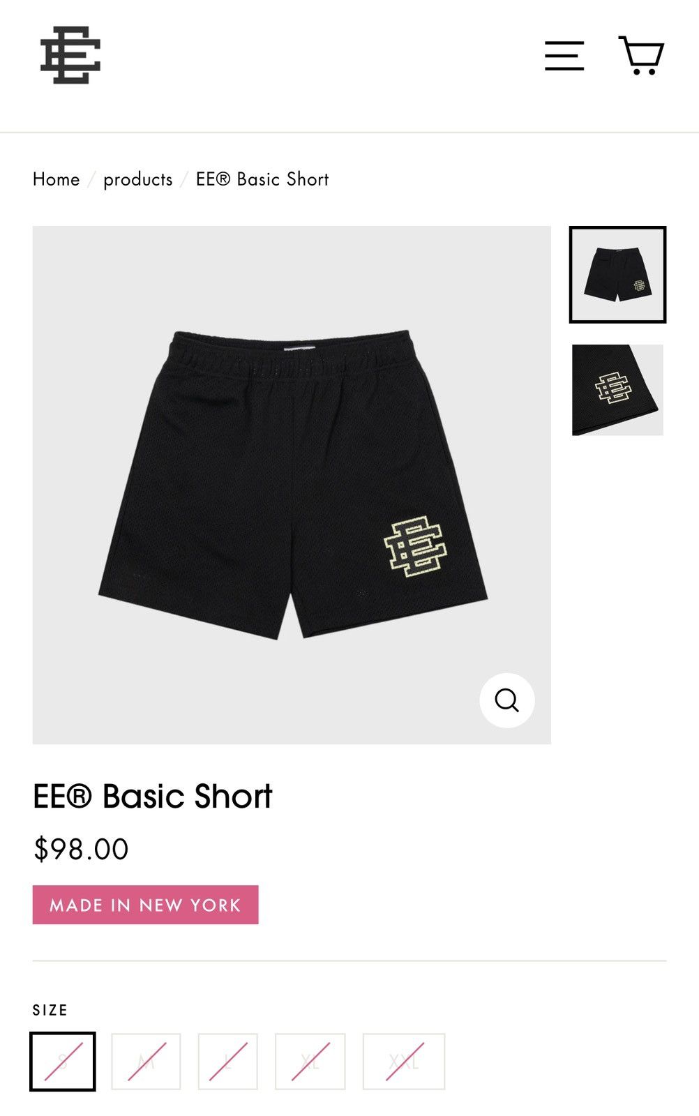 Eric Emanuel NEW Eric Emanuel Basic Short Black XL Size US 36 / EU 52 - 8 Thumbnail
