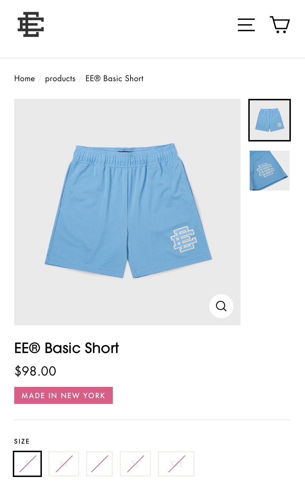 Eric Emanuel NEW Eric Emanuel Basic Short Carolina Large Size US 34 / EU 50 - 8 Thumbnail