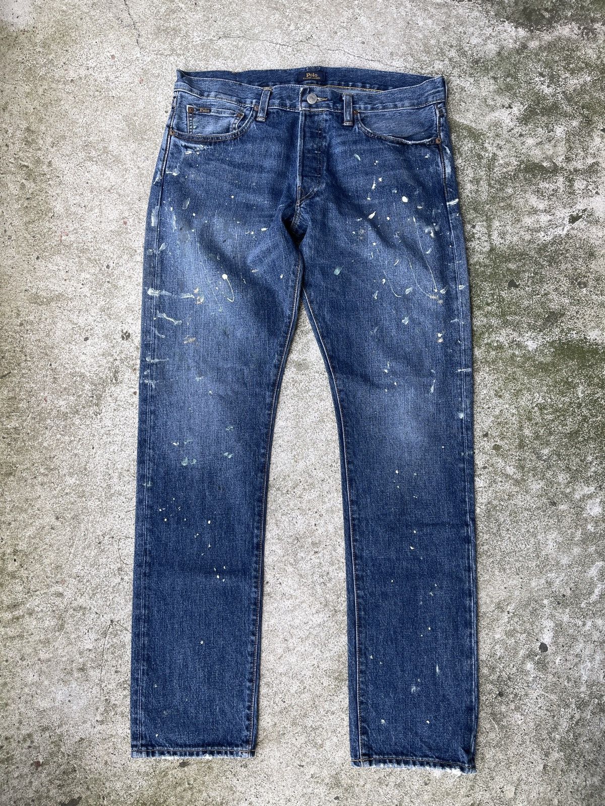 Polo Ralph Lauren POLO RALPH LAUREN SULLIVAN SLIM PAINT SPLATTER DENIM